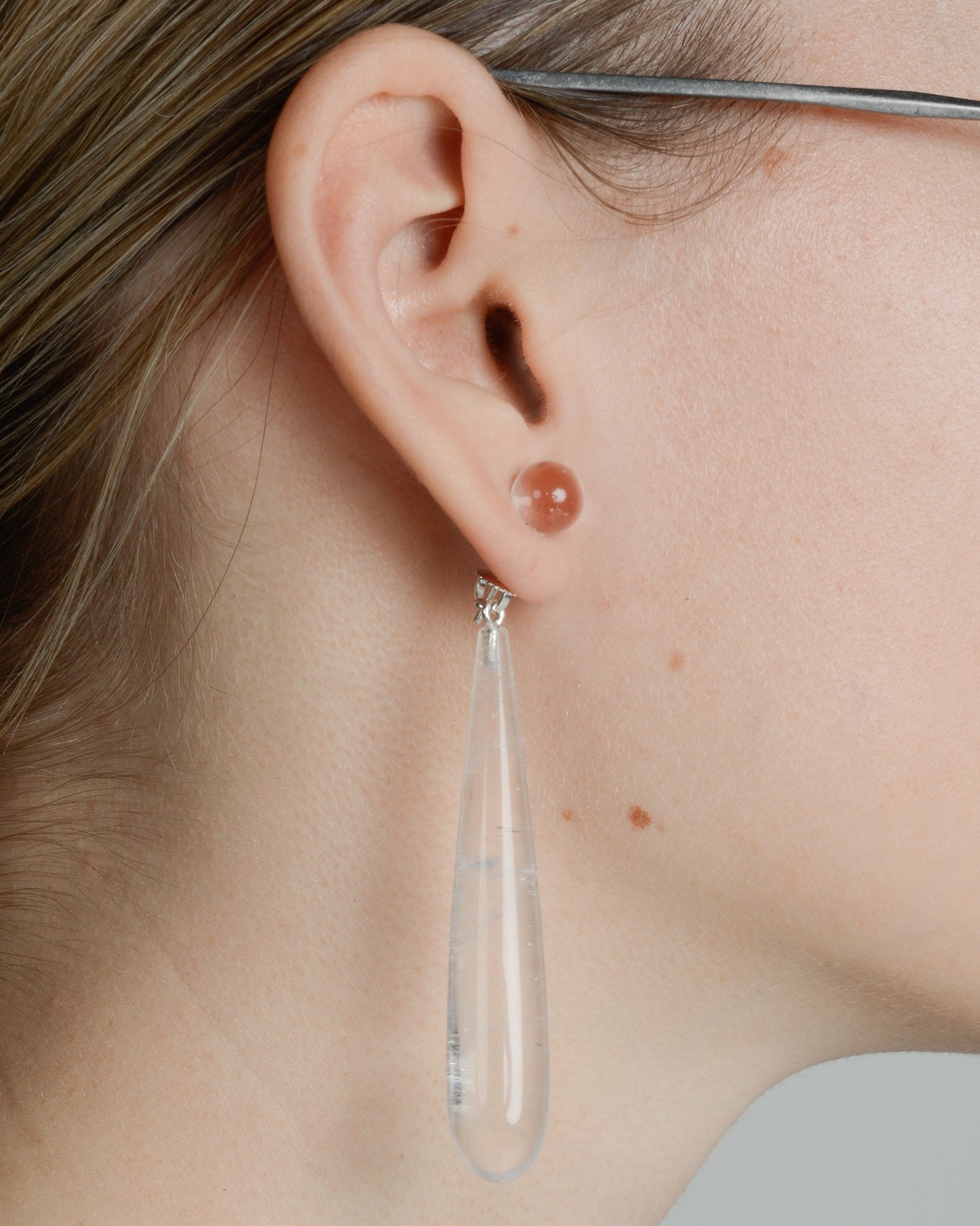 Large Quartz Angelika Earrings