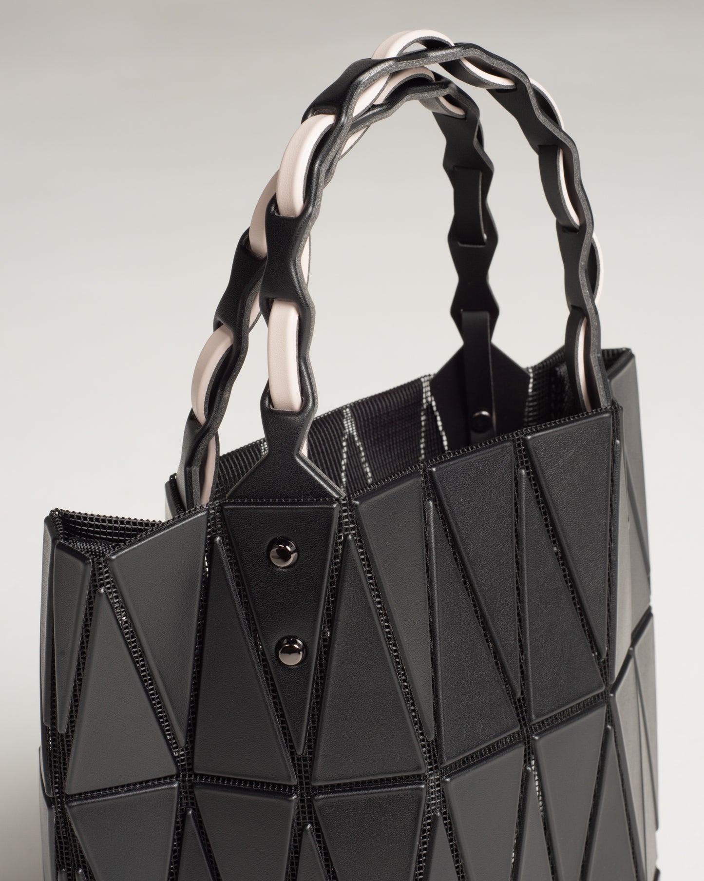 Black and Pink Bucket Bag