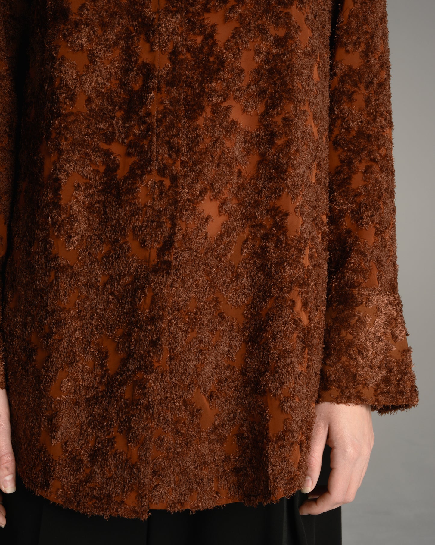 Brown Shaggy Longsleeve Shirt
