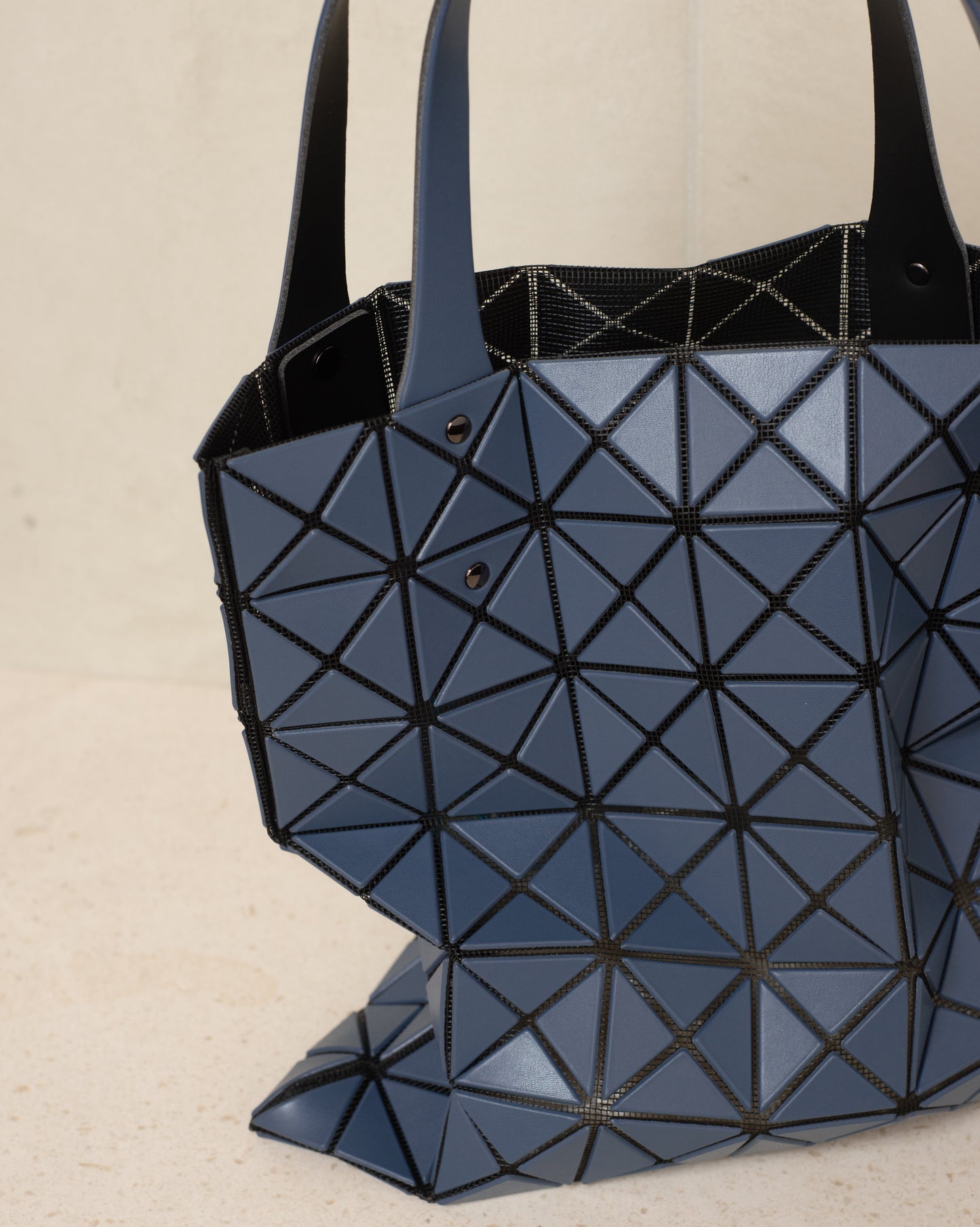 Dark Blue Prism Matte Tote Bag