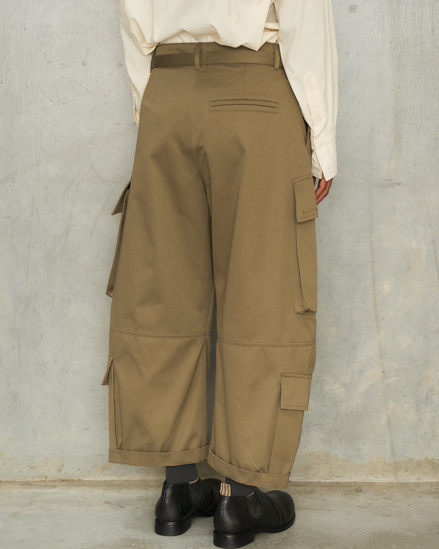 Khaki Green Cargo Trousers