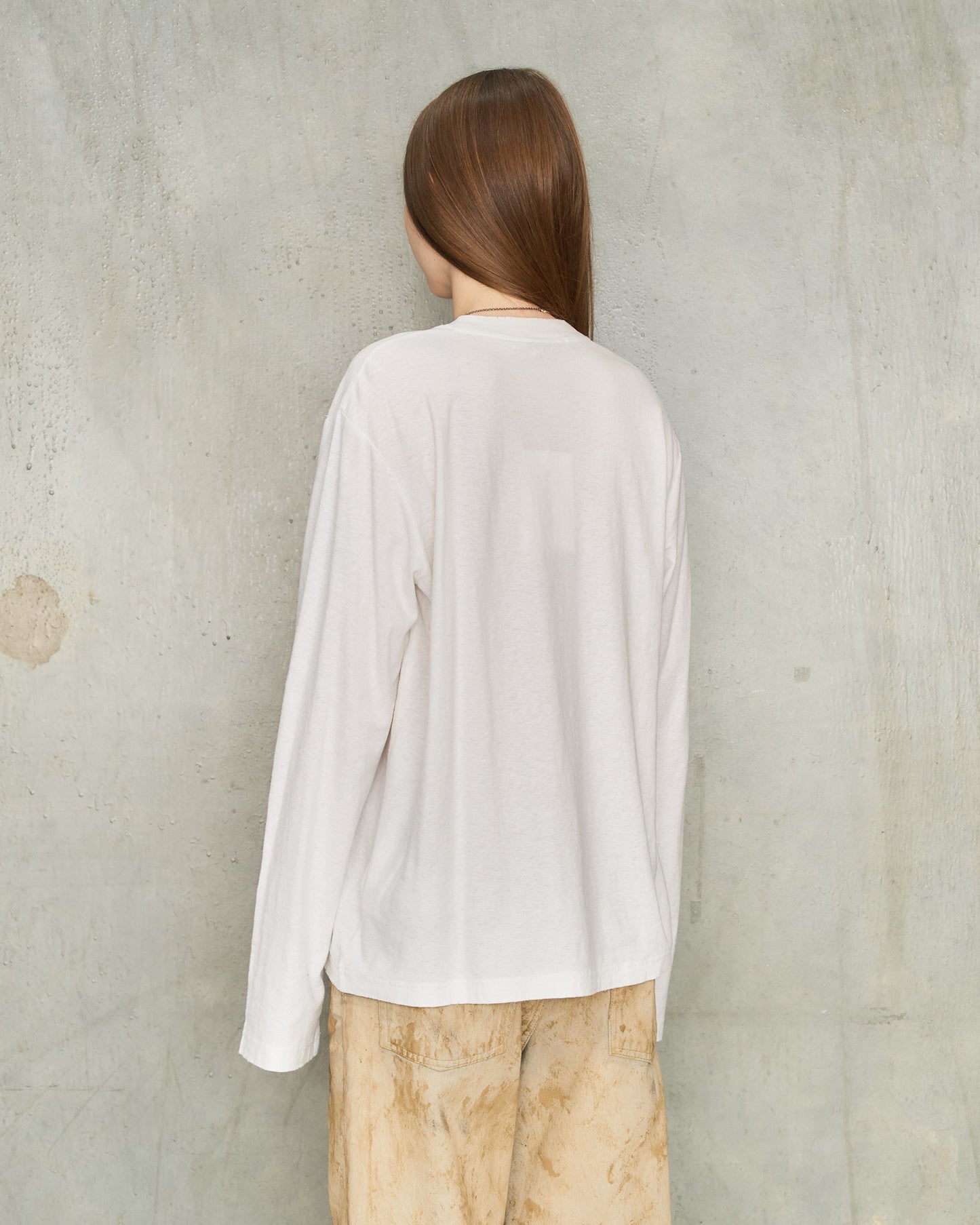 Optic White Logo Long Sleeve Tee