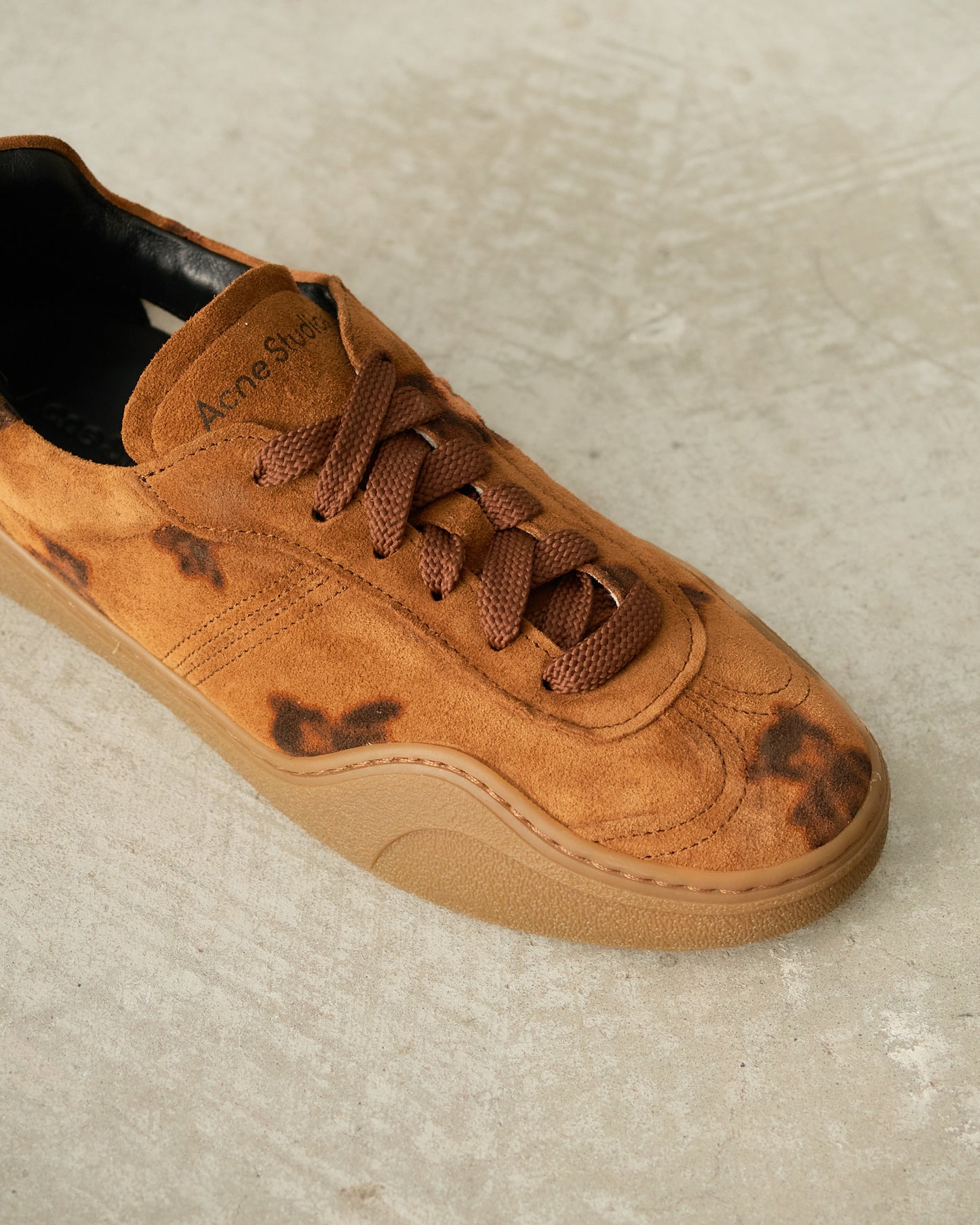 Rust Teddy Lace Up Sneakers