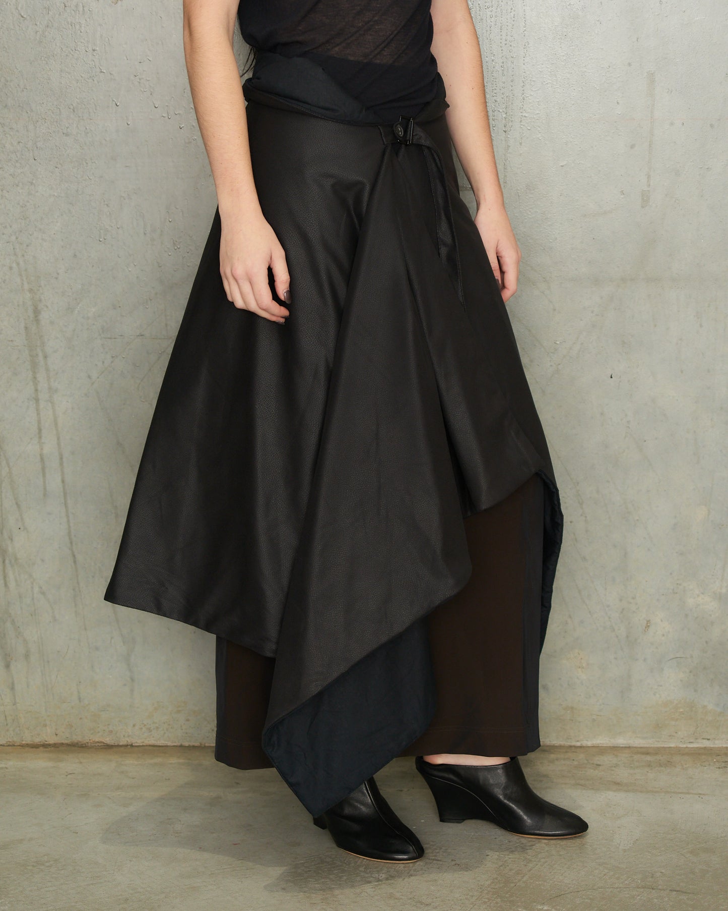 A.F. Vandevorst Black Thick Wrap