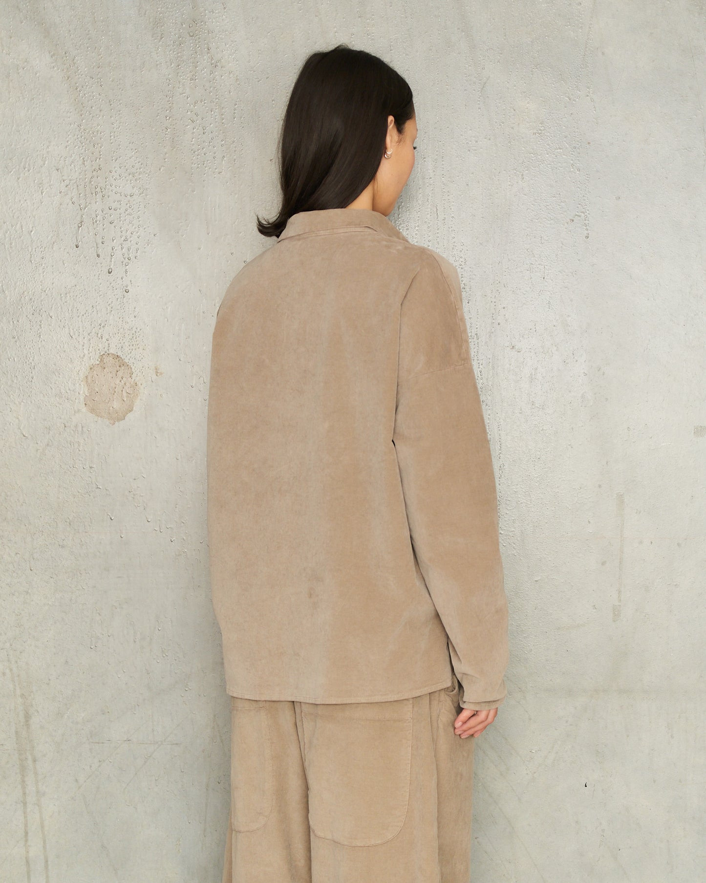 Marron Glace Velvet Shirt