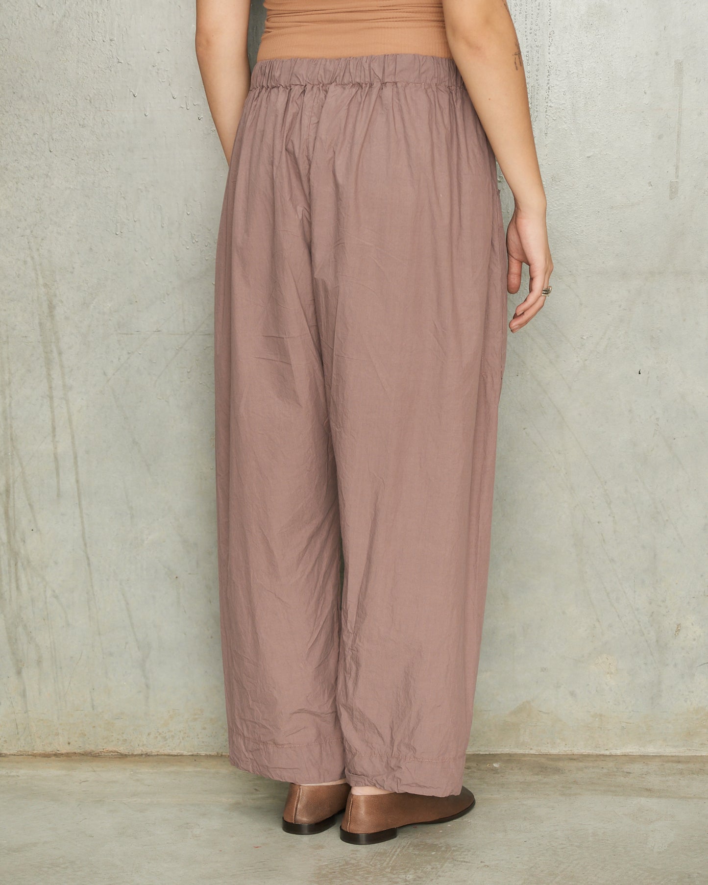 Mauve Classic Cotton Trousers