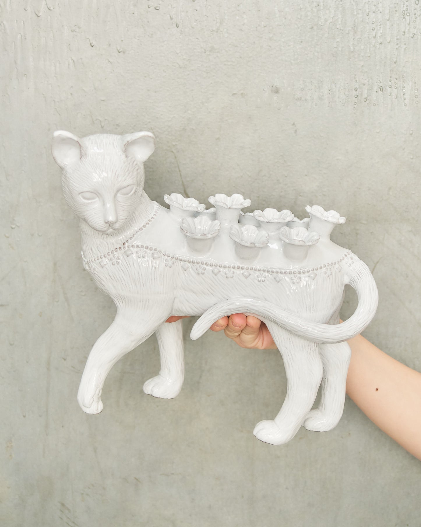 Cat Left Flower Holder