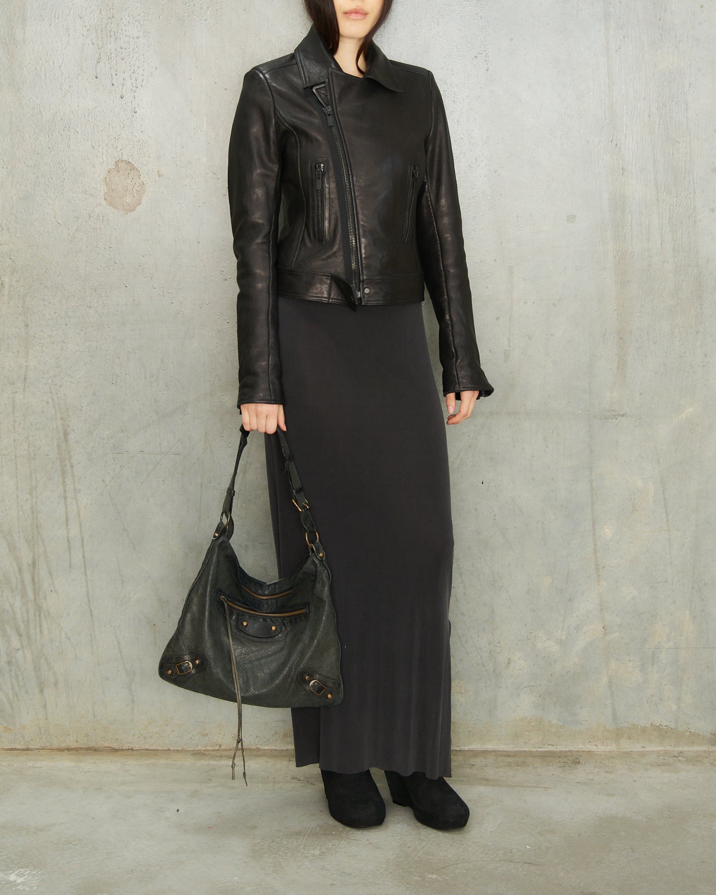 Balenciaga Dark Grey City Bag