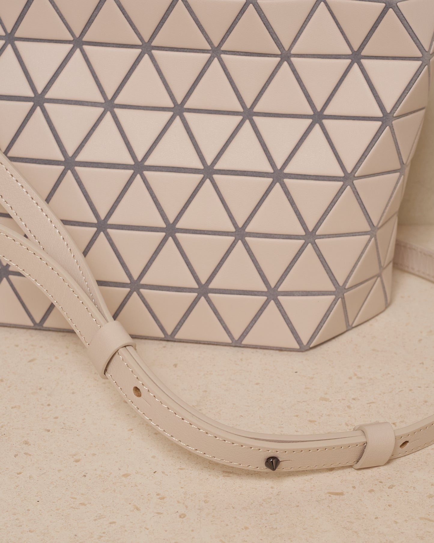 Beige Crystal Matte Bag