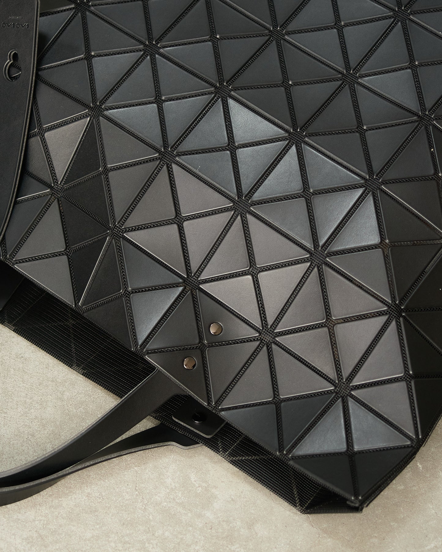 Matte Black Lucent Large Tote