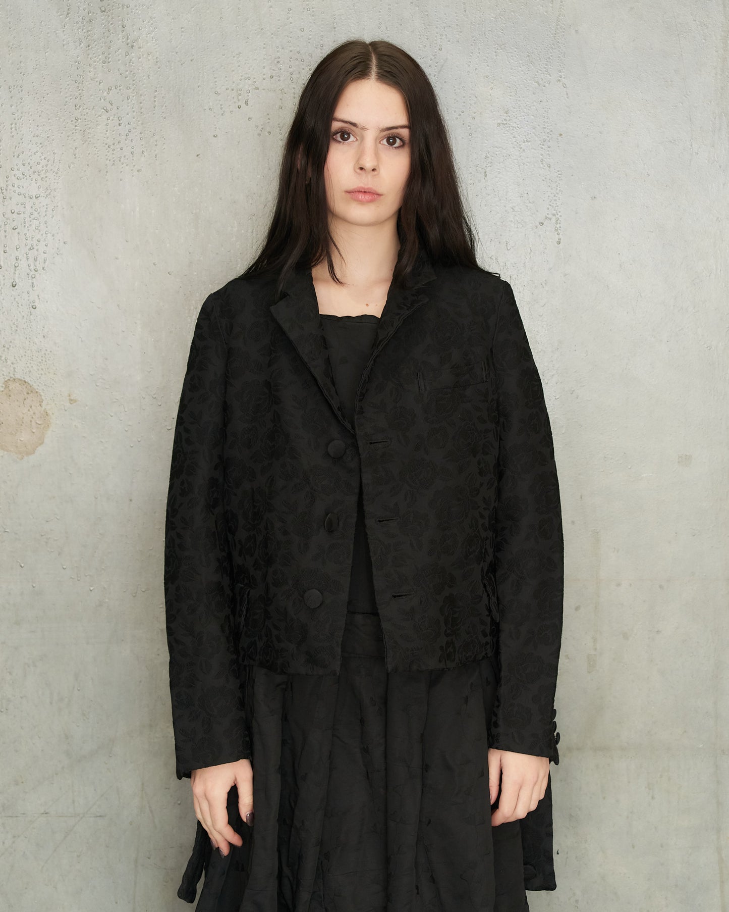 Comme Des Garcons Black Jacquard Jacket