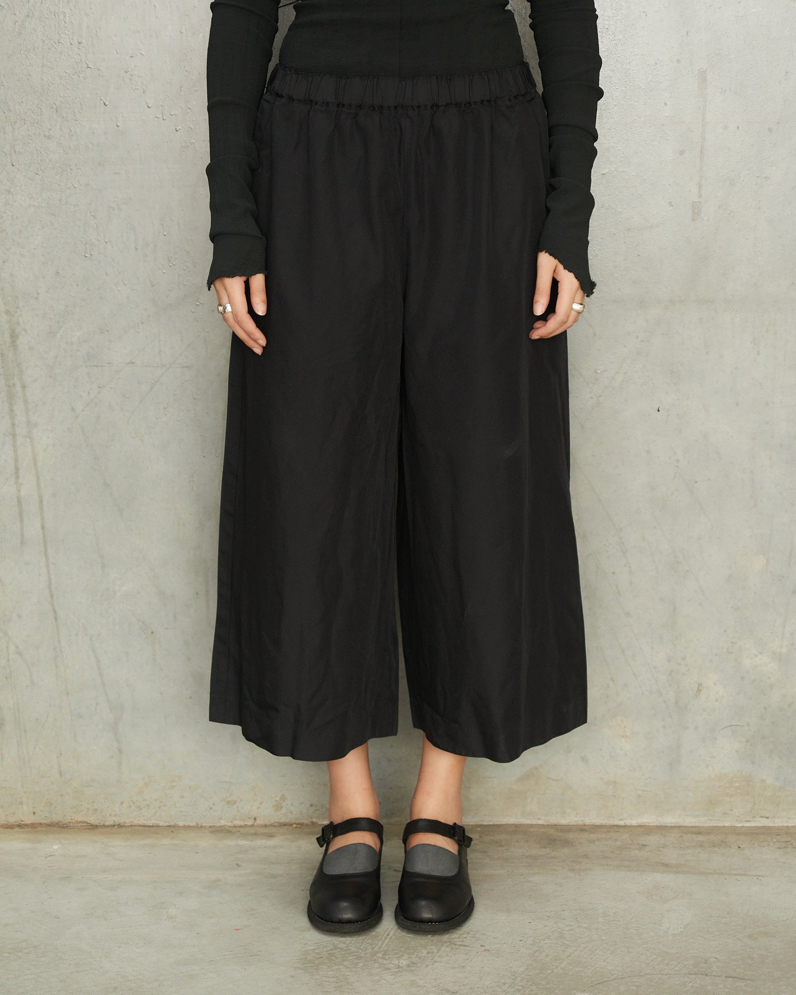 Comme Des Garcons Comme Des Garcons Black Wide Leg Drawstring