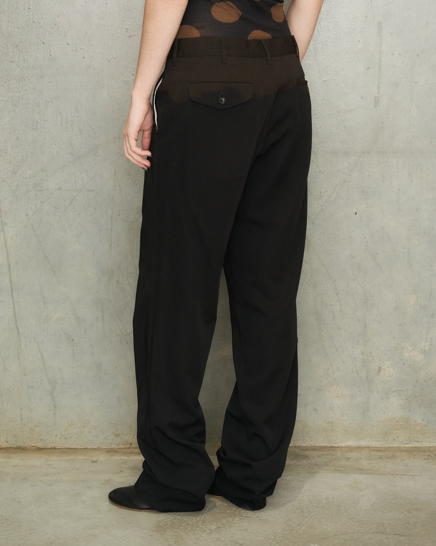 Comme Des Garcons Brown Ombre Trousers