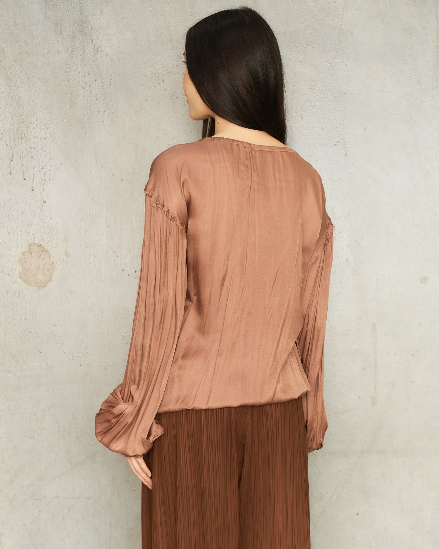 Ann Demeulemeester Blush Silk Blouse
