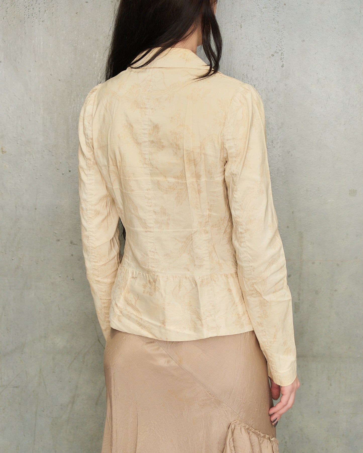 Dries Van Noten Beige Floral Blazer