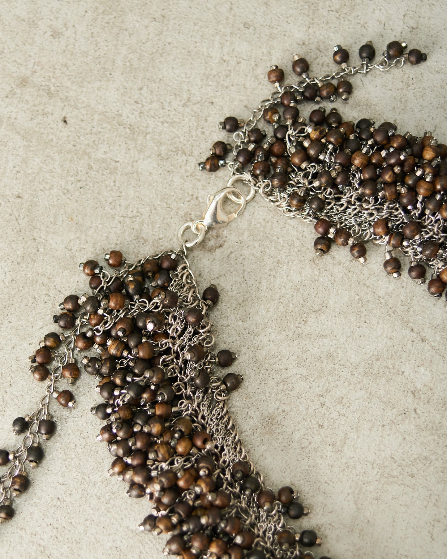 Mocha Beaded Chain Necklace