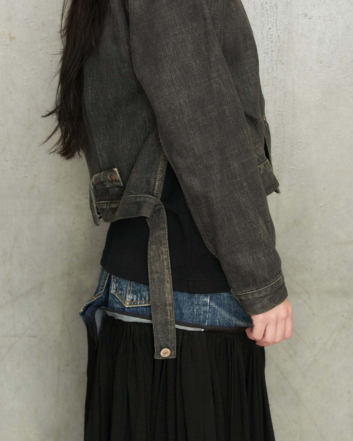 Yohji Yamamoto Grey Denim Jacket