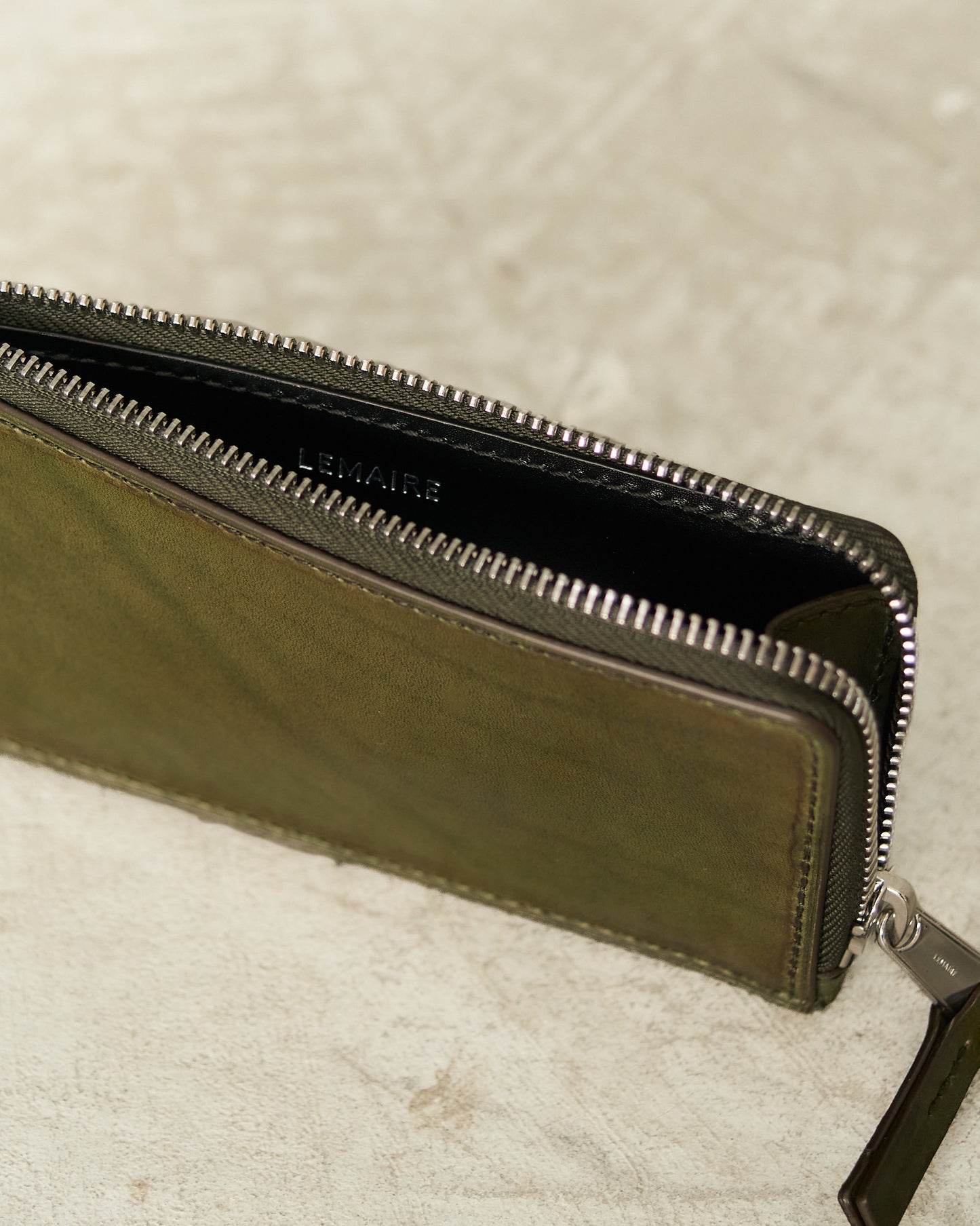 Peat Green Patina Wallet