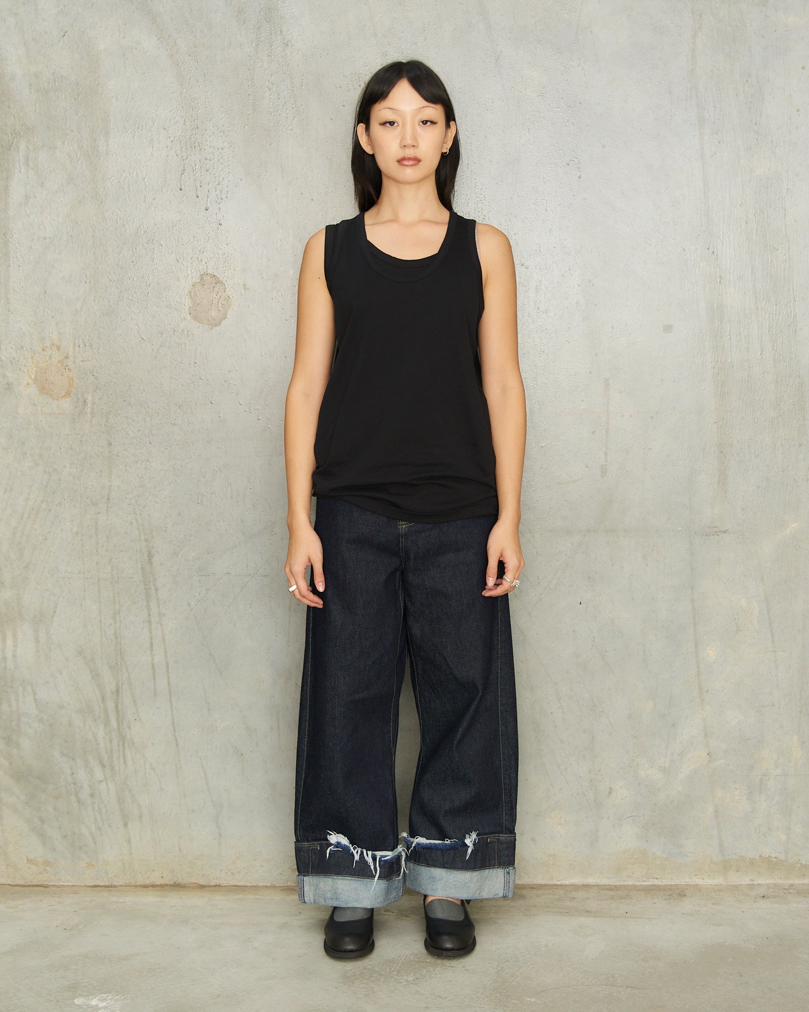 Marina Yee Indigo Dean Denim Trousers Blue SS260062 - DILETTANTE 