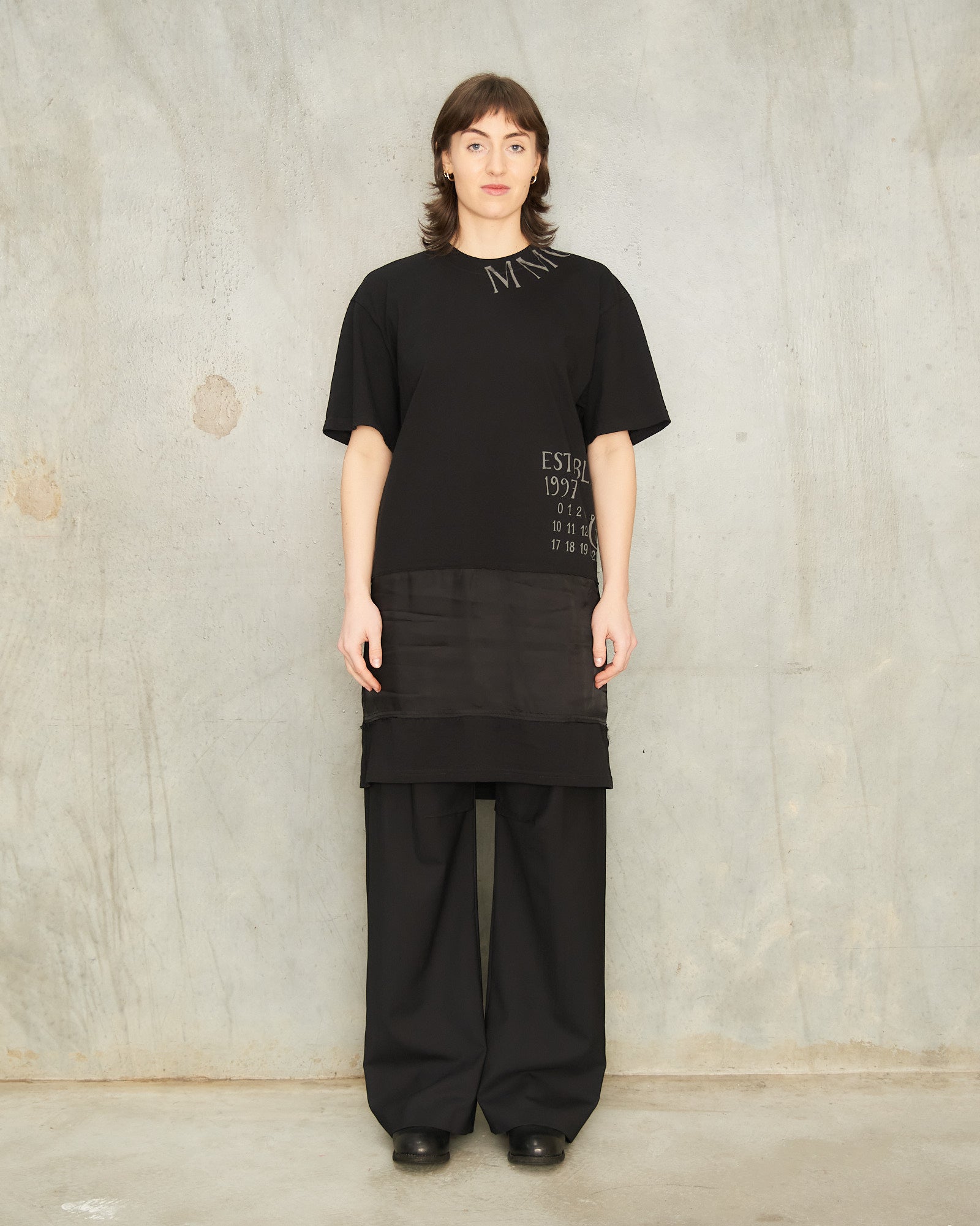 mm6 t shirt dress MM6 Maison Margiela Cotton Jersey Dress in Black