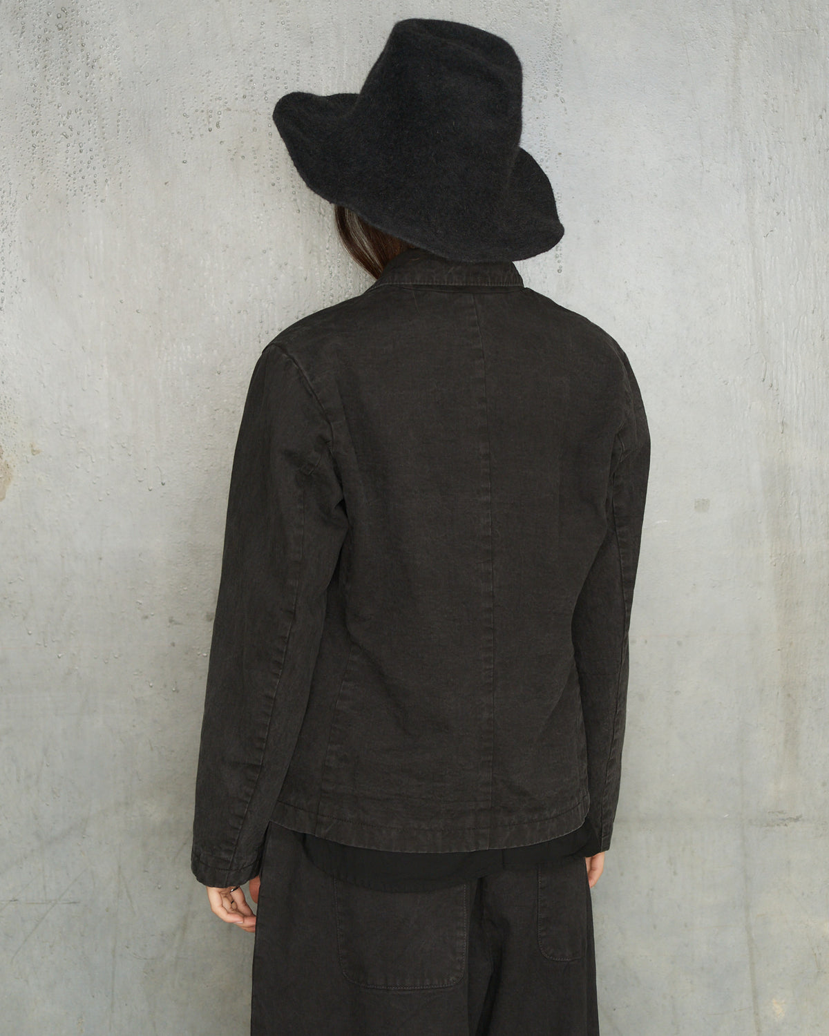 Black Organic Tailored Jacket