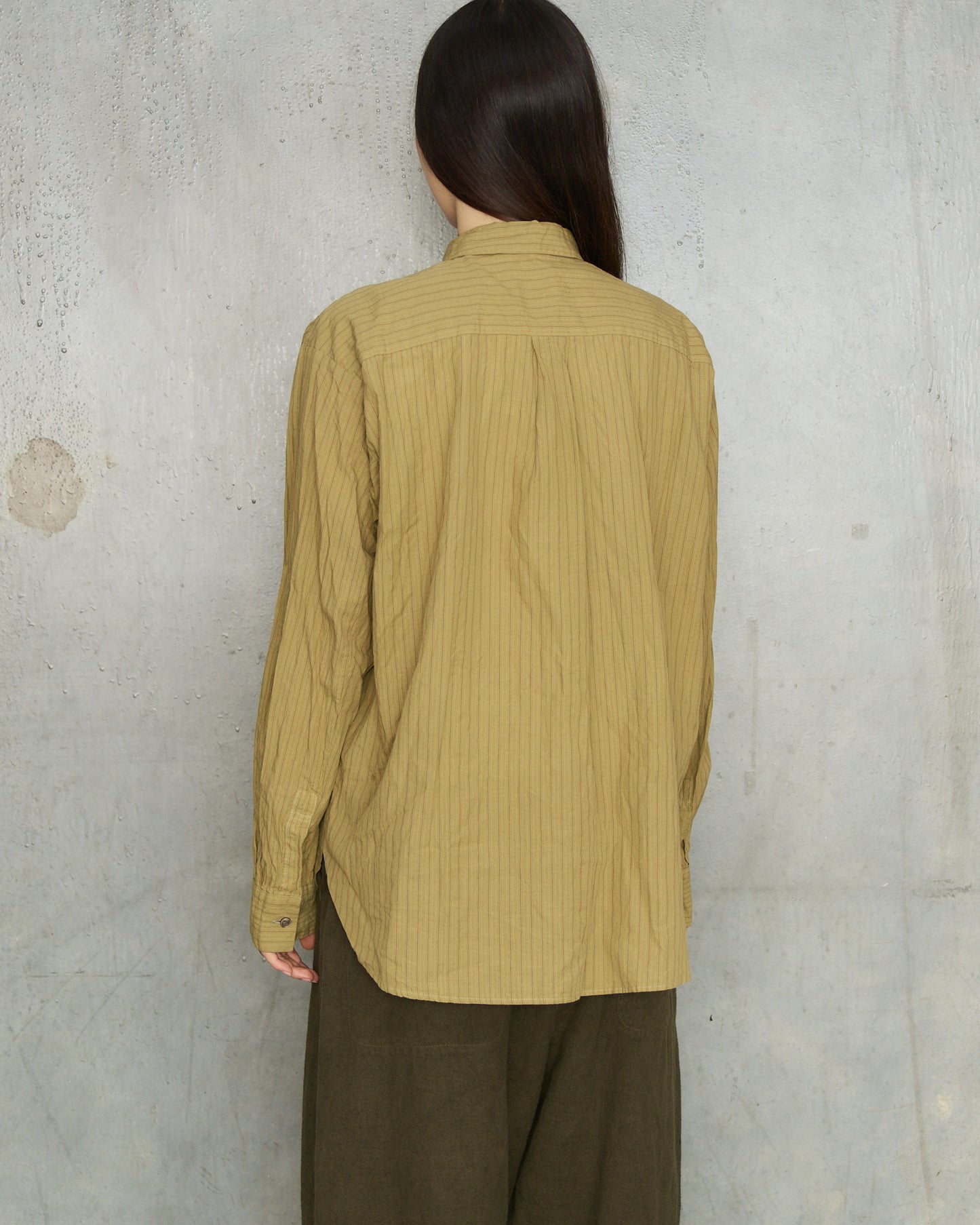 Green Dobby Stripe Shirt