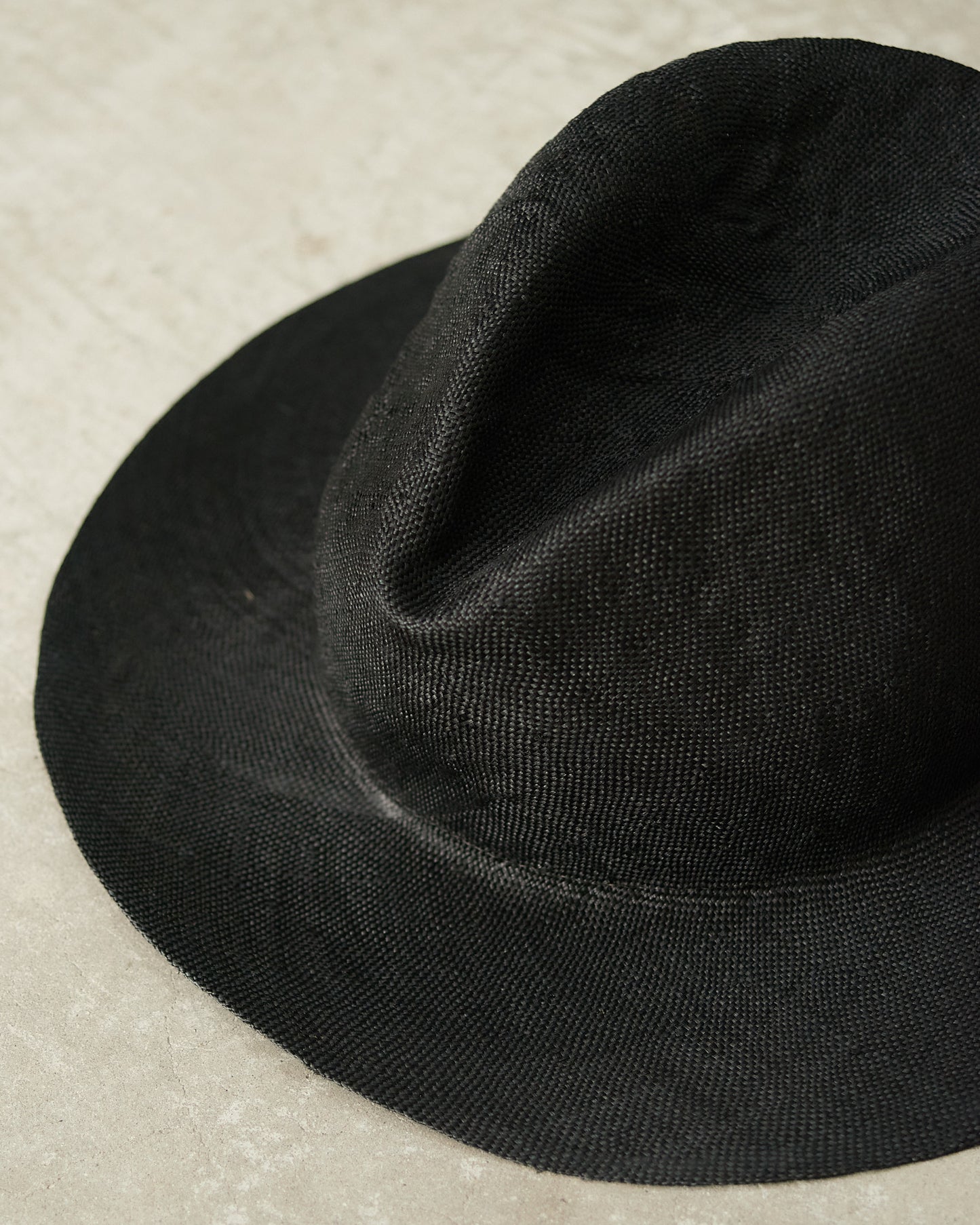 Black Alba Sisal Hat