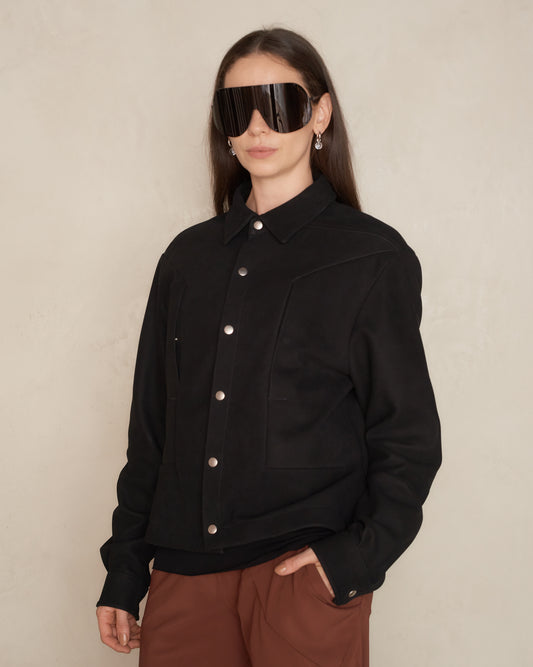 Black Alice Strobe Leather Jacket