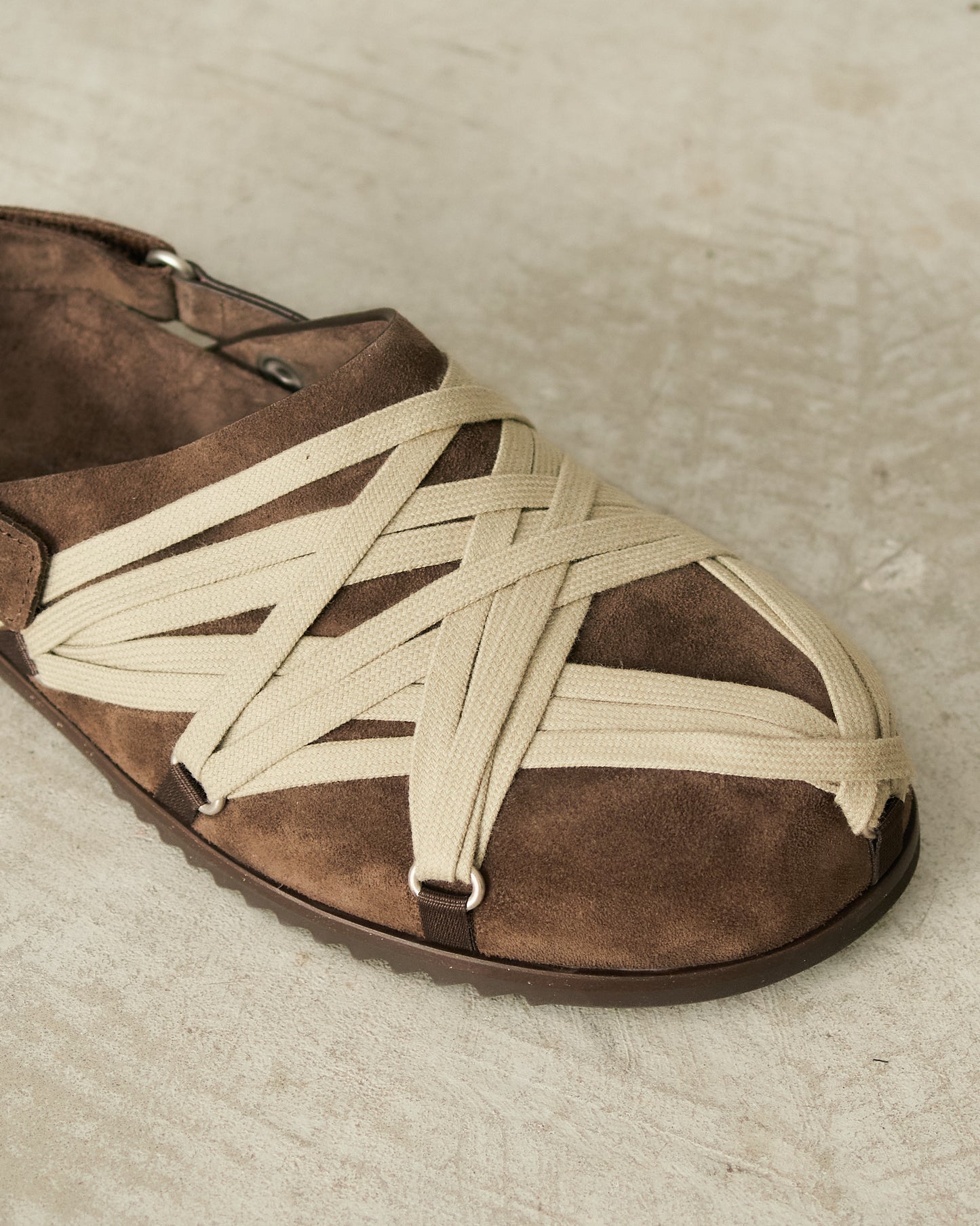 Brown Megalace Granola Mule