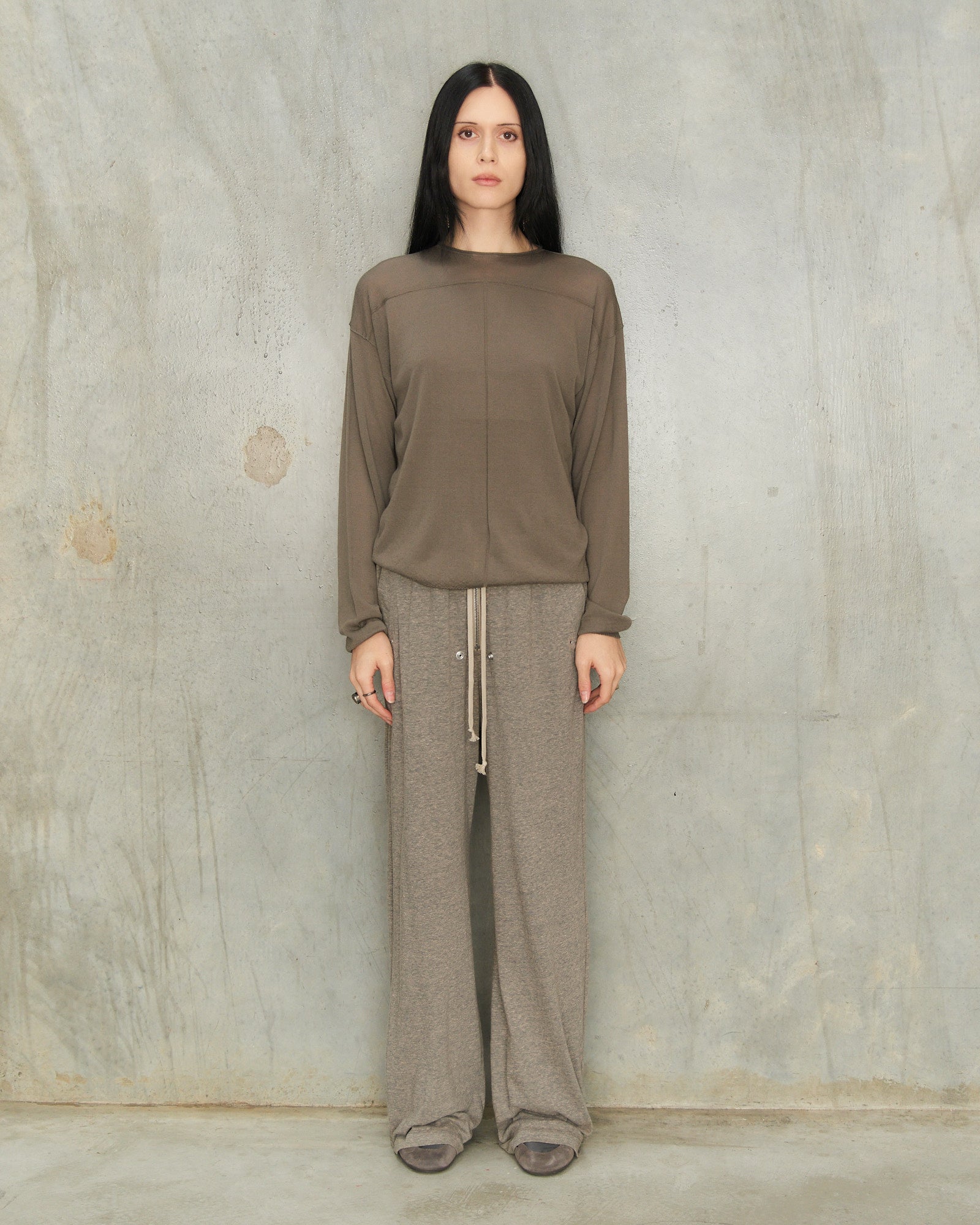 Drkshdw Grey Melange Geth Belas Pants Grey DS01F4327 - DILETTANTE 