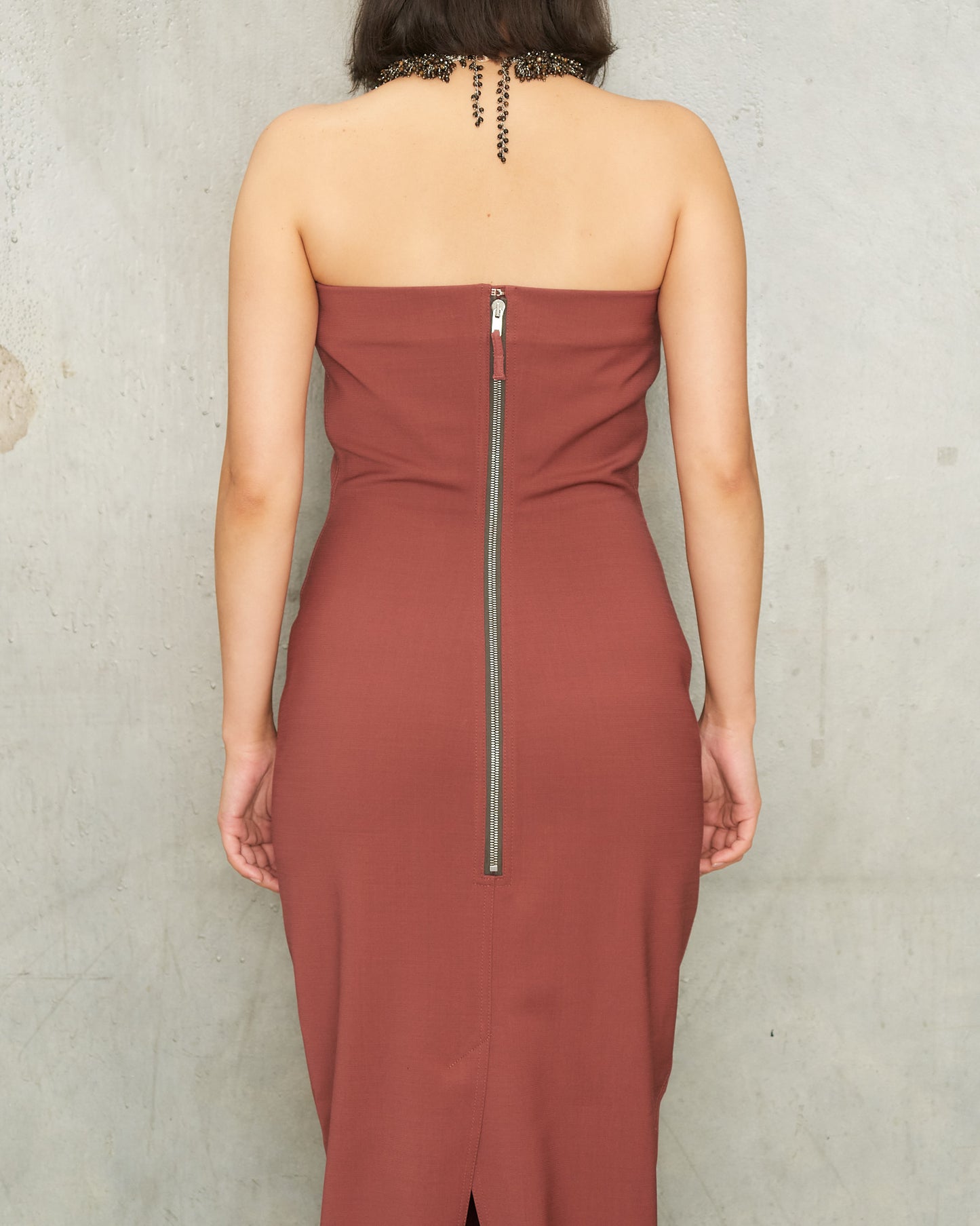 Rosewood Bustier Gown