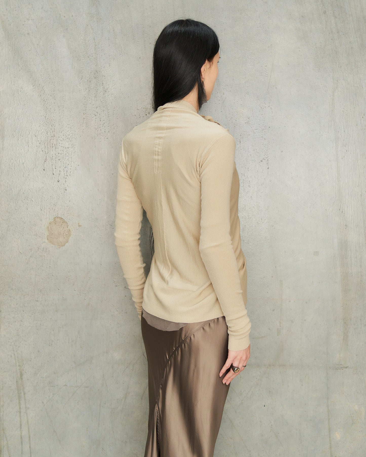 Sand Medium Wrap Cardigan