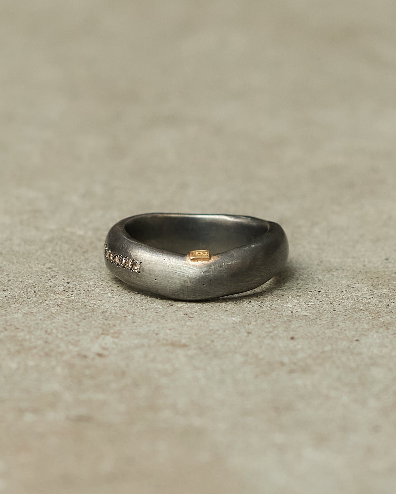 Judd Silver Cognac Diamond Ring