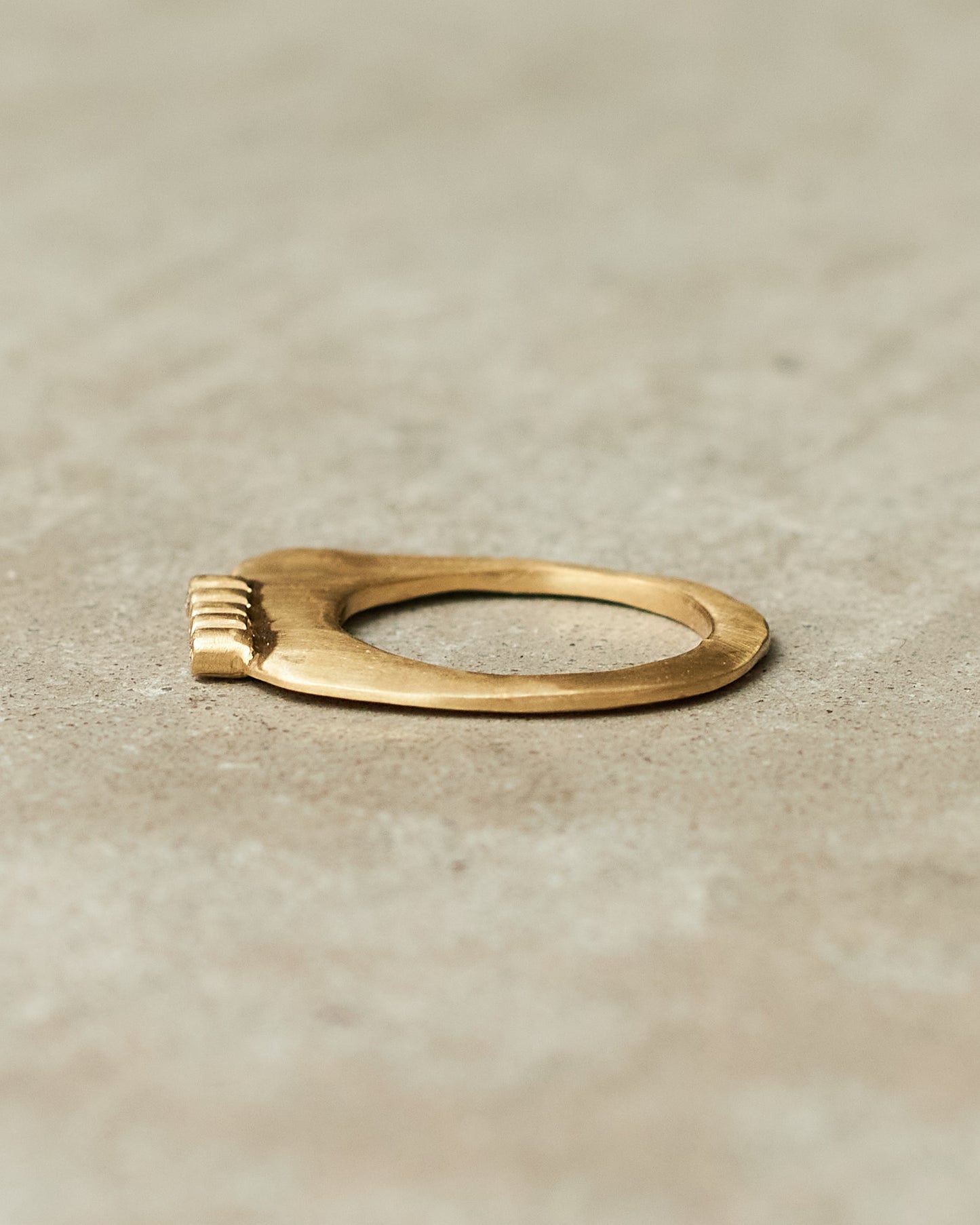 Keila 5 Cognac Diamond Copper Ring