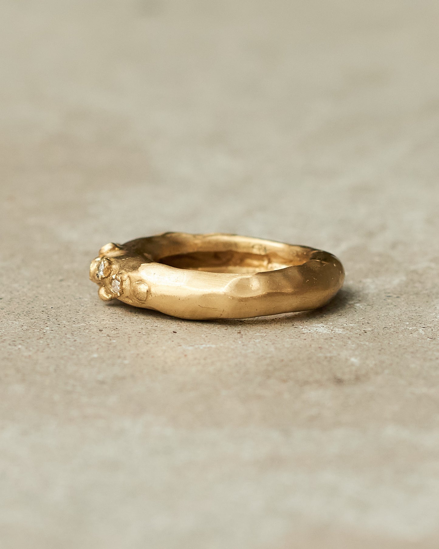 Razan 8x8 Cut Diamond Copper Ring