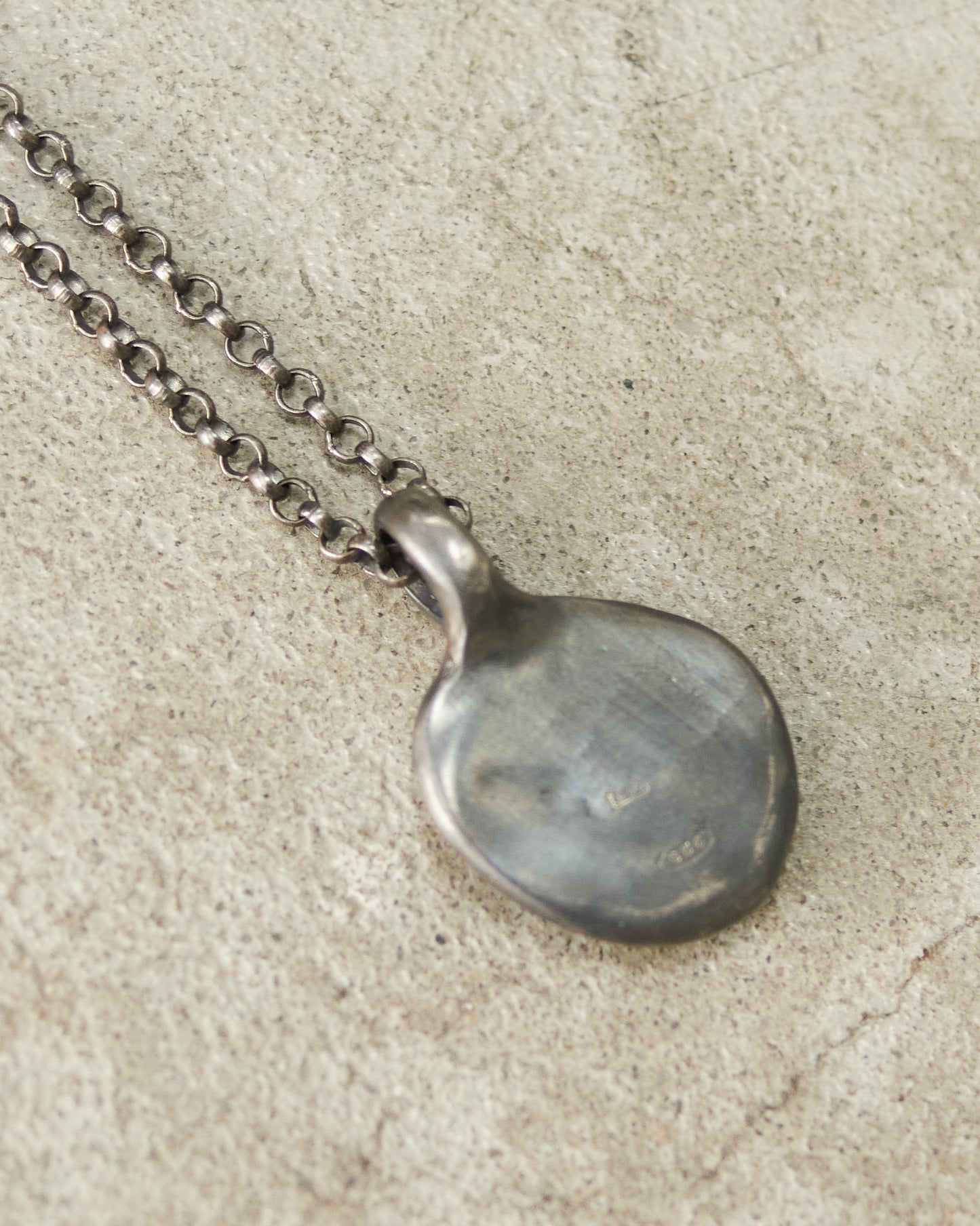 Pe Smoky Quartz Icy Grey Diamond Necklace