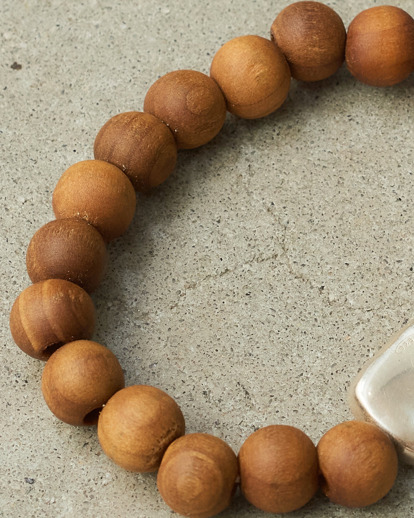Sterling Silver Oak Beaded Bracelet