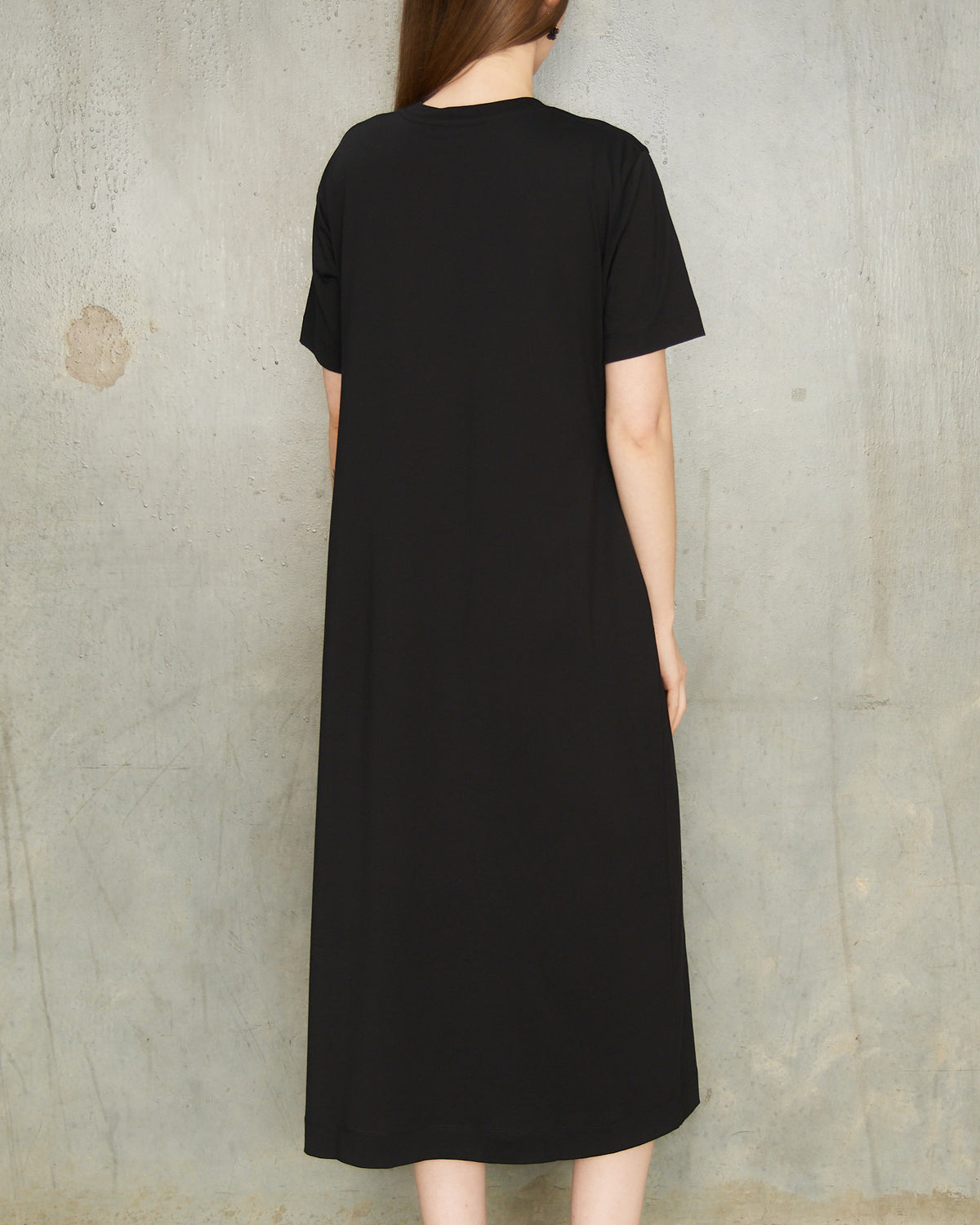 Black Embellished T-Shirt Dress