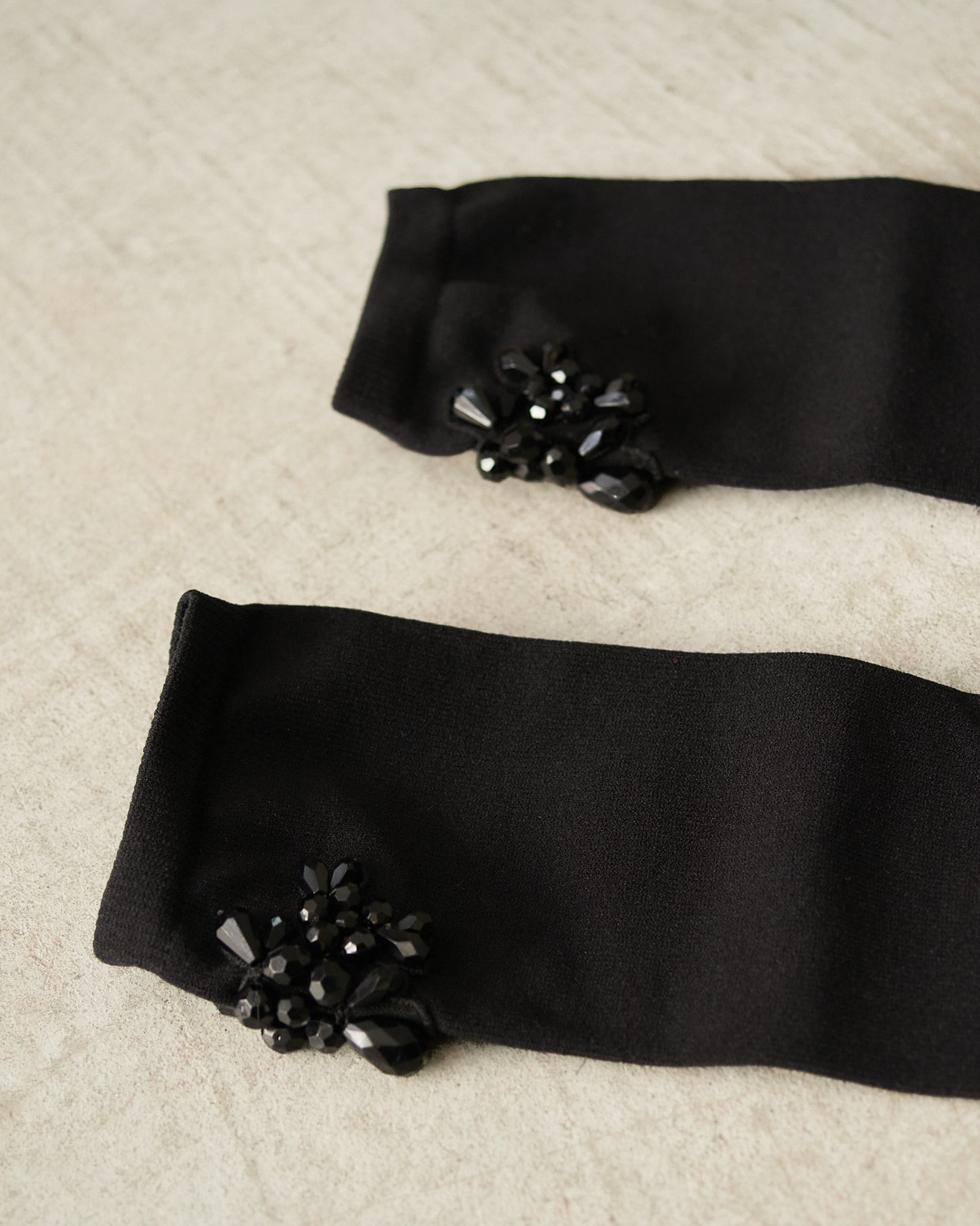 Black Flower Cluster Socks