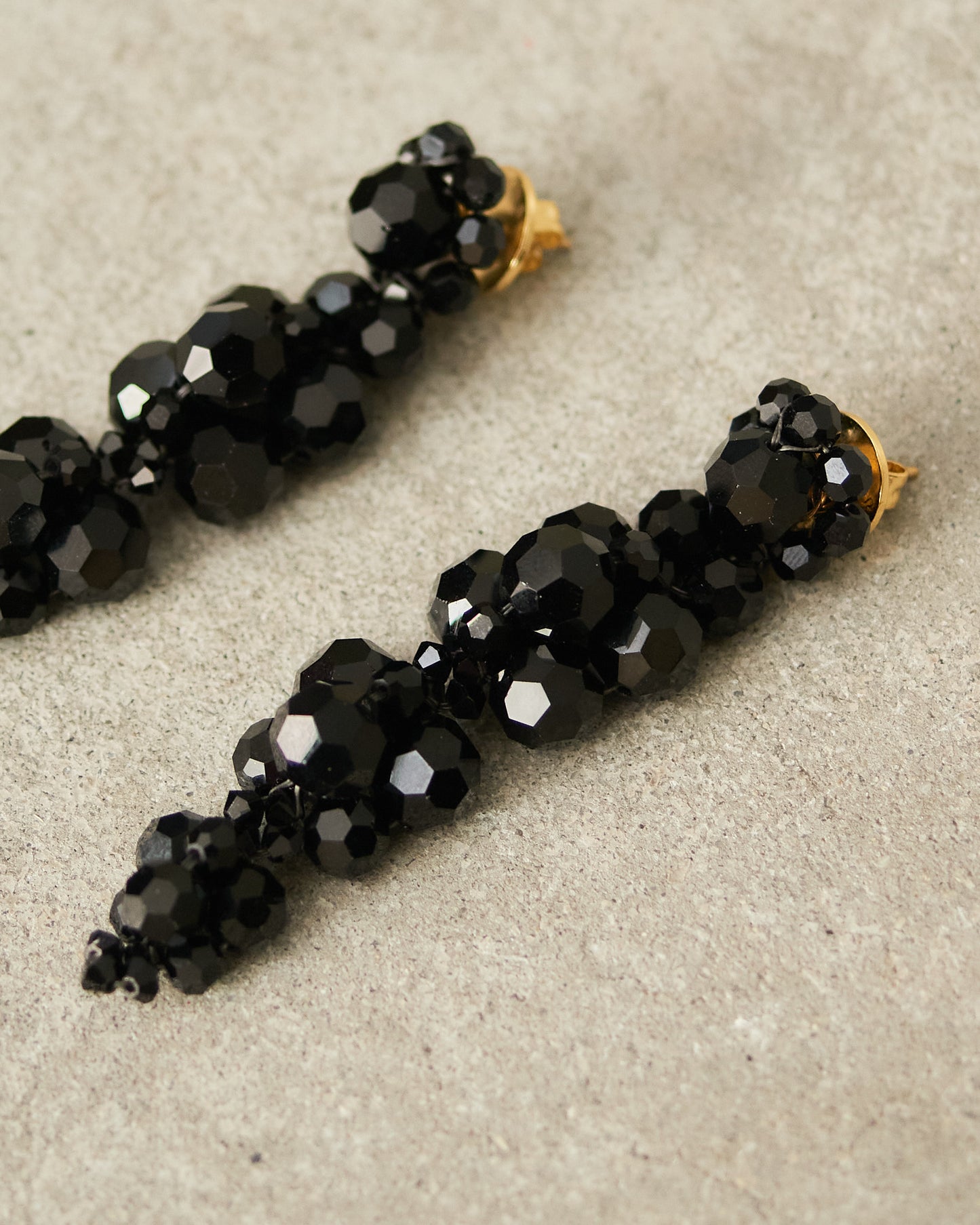 Jet Cluster Drip Earrings