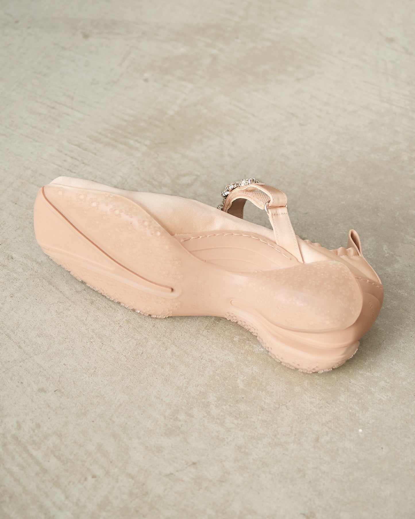 Nude Embellished Ballet Runners