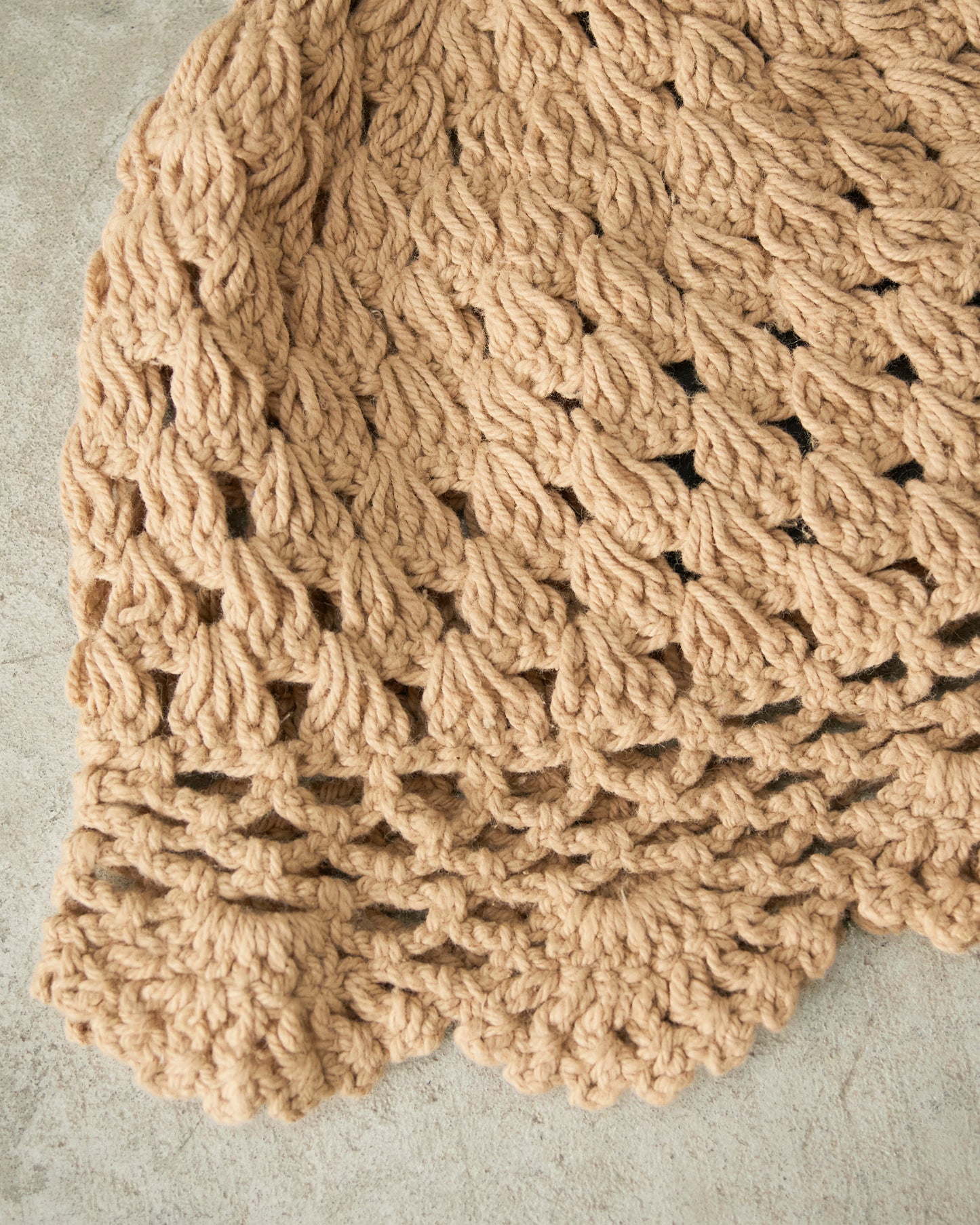 Beige Crochet Hat