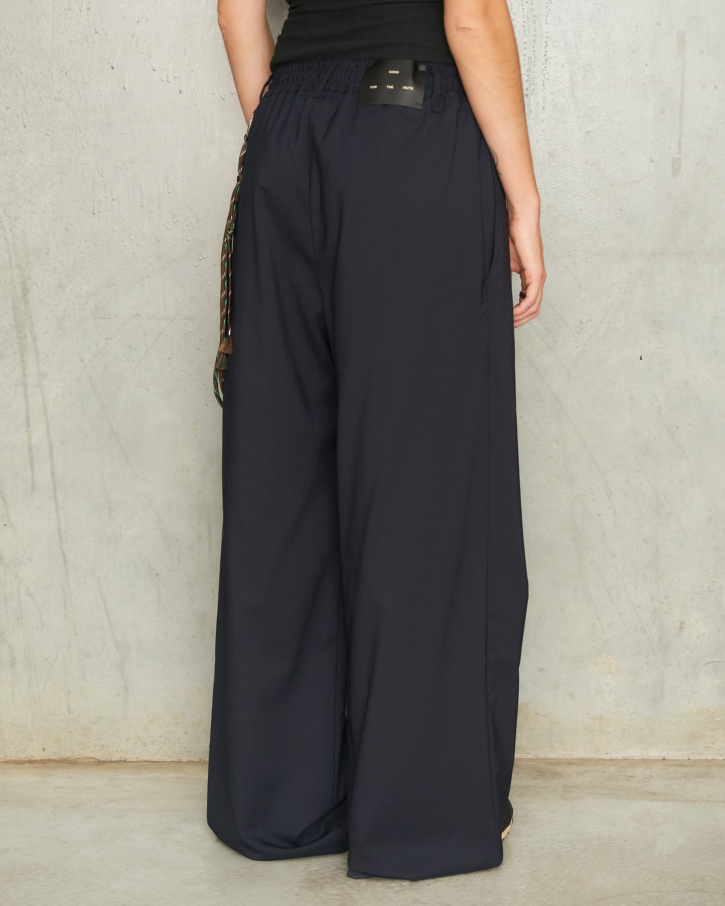 Navy Gabardine Lounge Pants