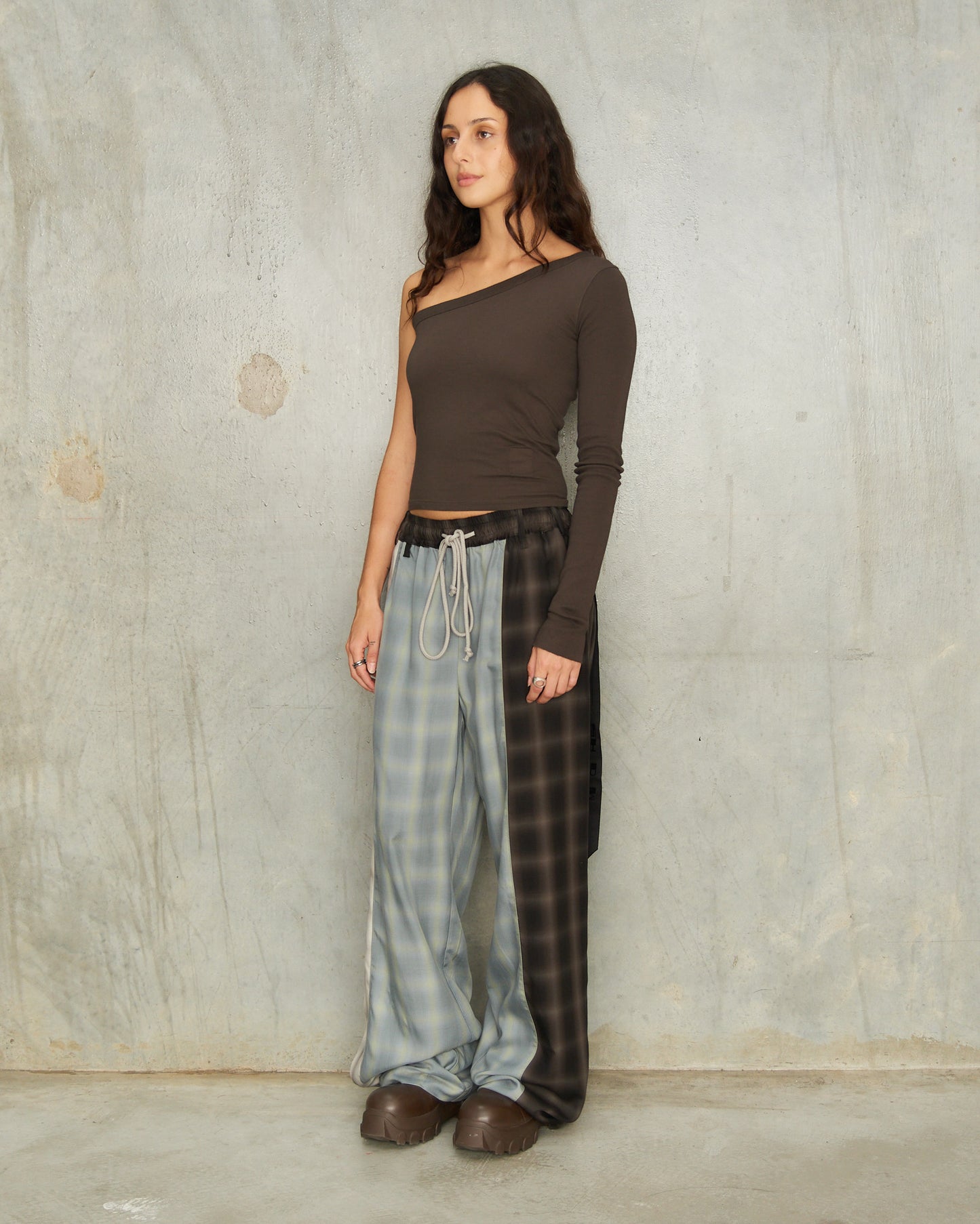 Navy Ombre Check Lounge Pants