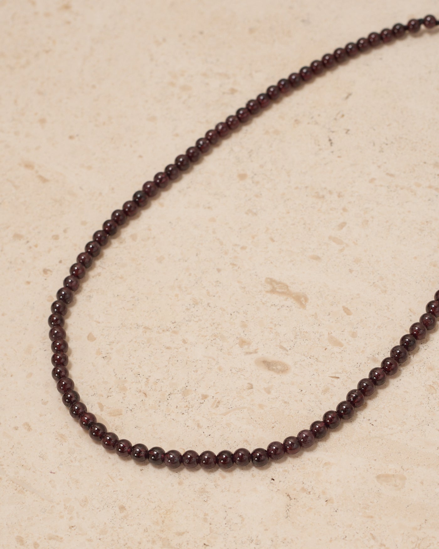 Garnet Petite Boule Collar