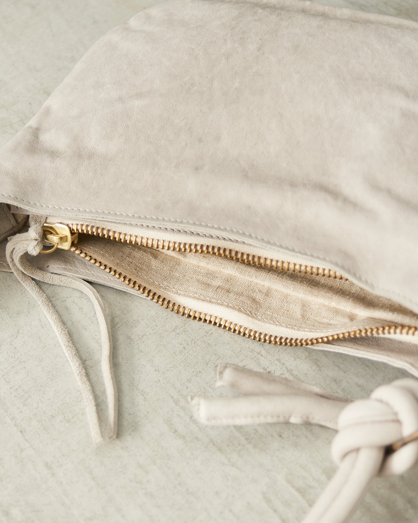 Limestone Lamb Small Soft Shoulder Bag