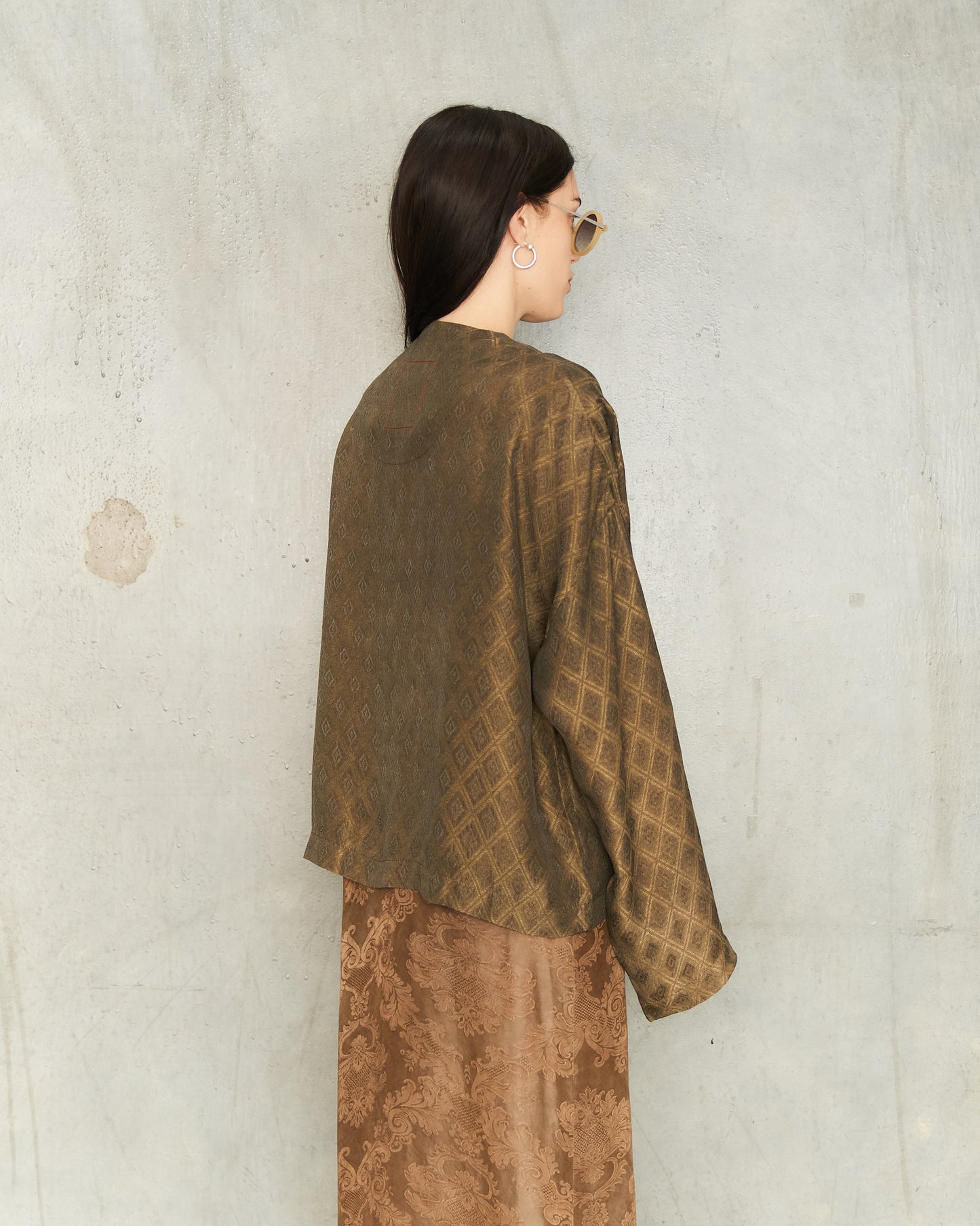 Dark Brown Ankara Klarke Jacket