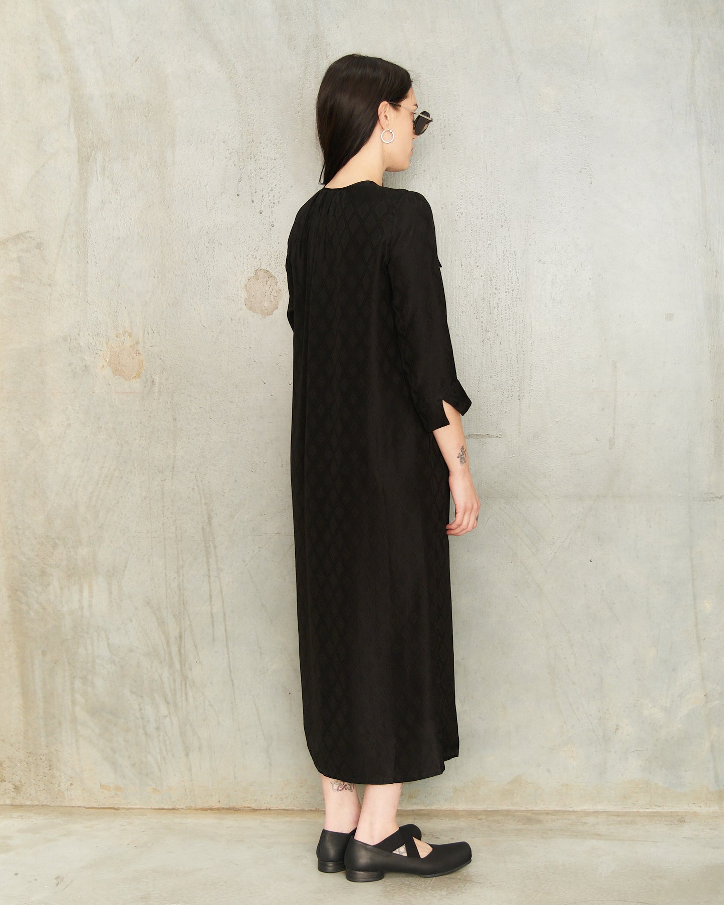 Black Ankara Agina Dress