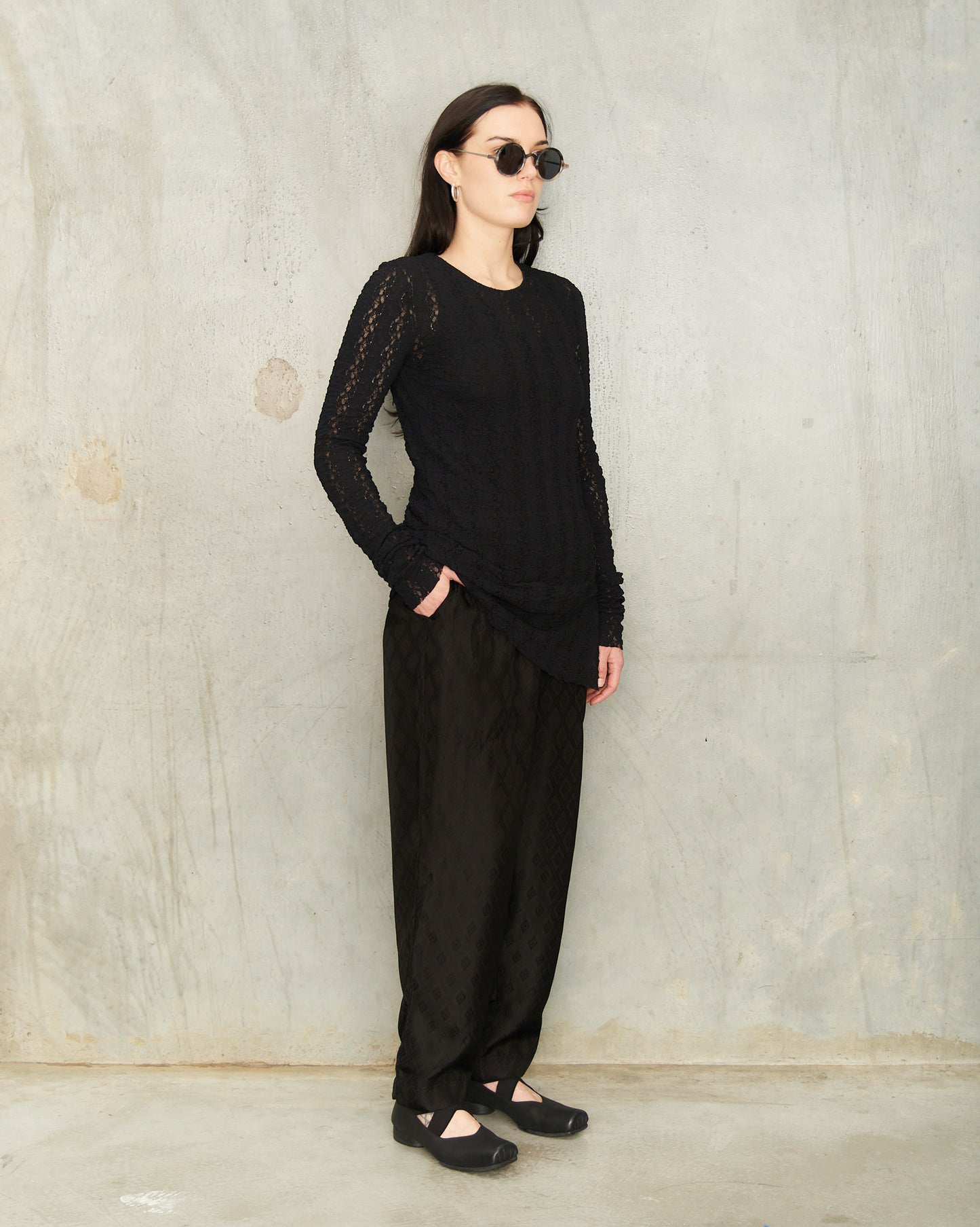 Black Ankara Palmer Pants