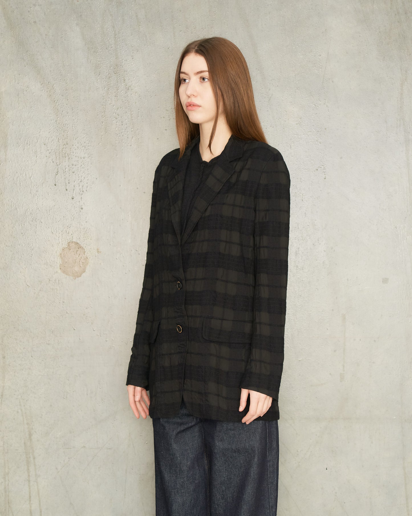 Black Check Kali Jacket